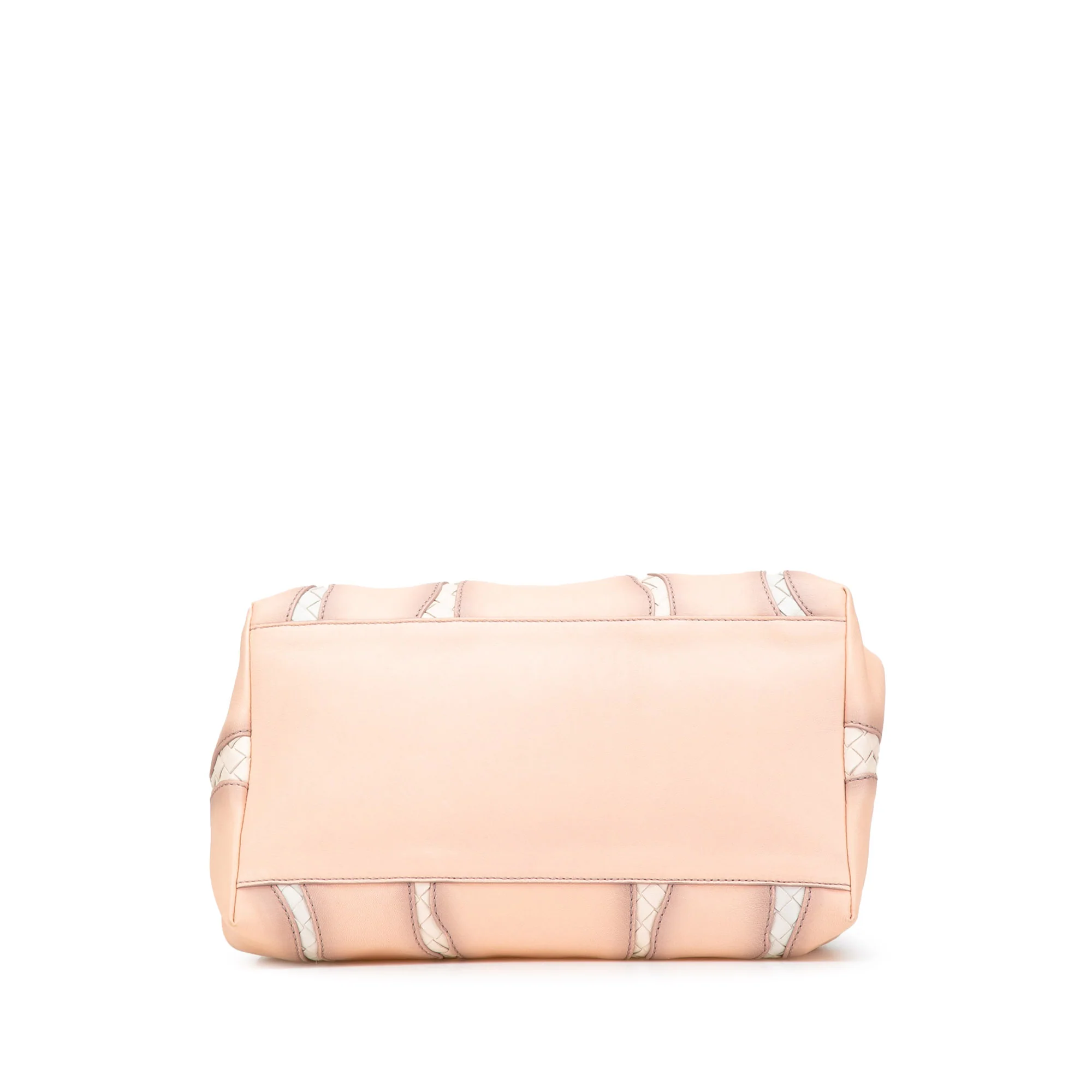 Bottega Veneta | Pre-Owned Medium Nappa Intrecciato Glimmer Tote | Pink - Image 6