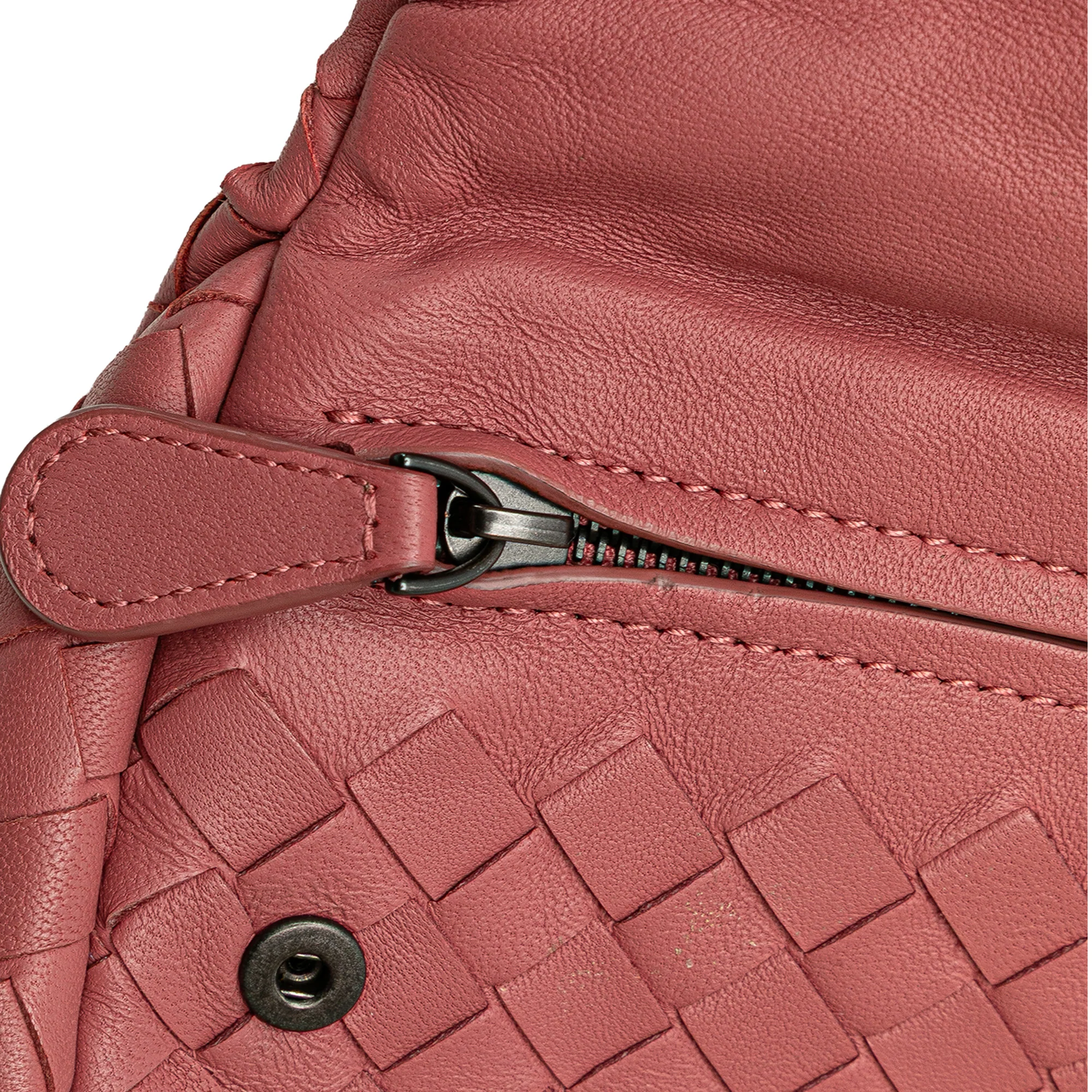 Bottega Veneta | Pre-Owned Mini Nappa Intrecciato Expandable Chain Crossbody | Pink - Image 9
