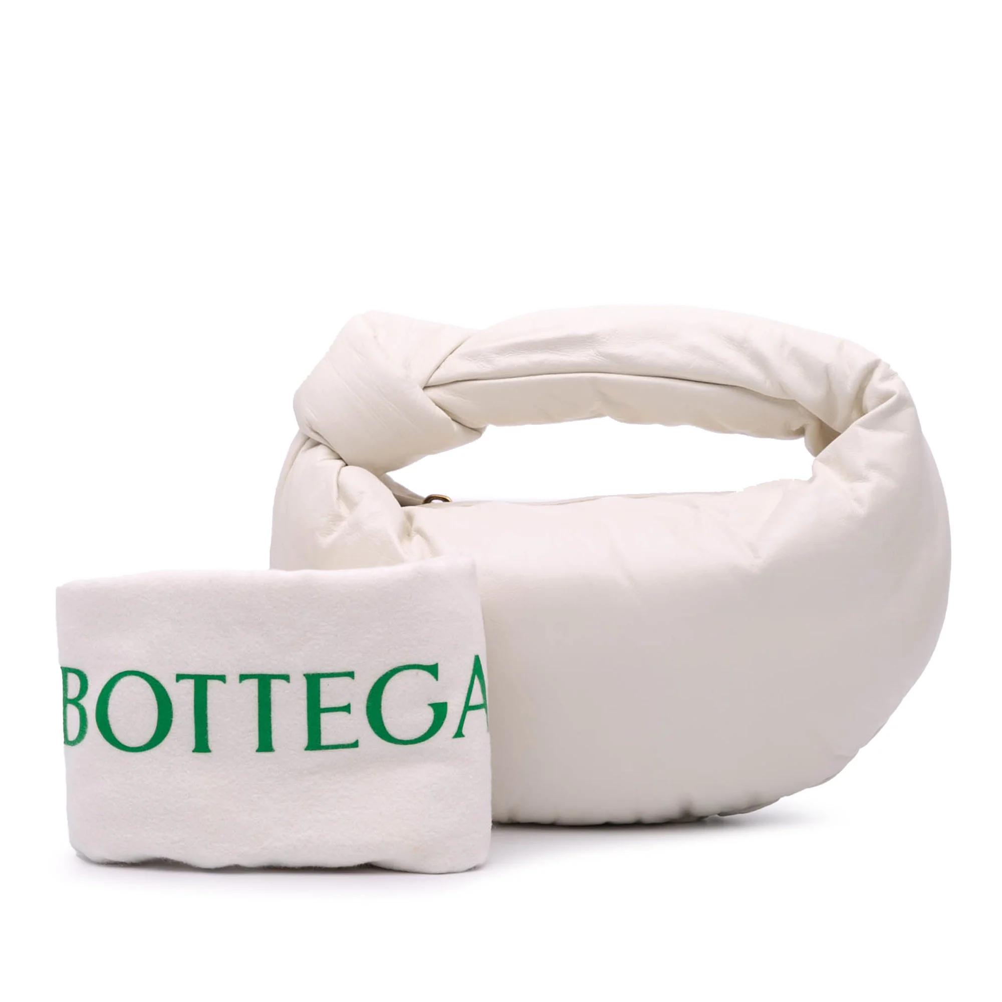 Bottega Veneta | Pre-Owned Mini Nappa Puffy Jodie | White/Pearl - Image 2