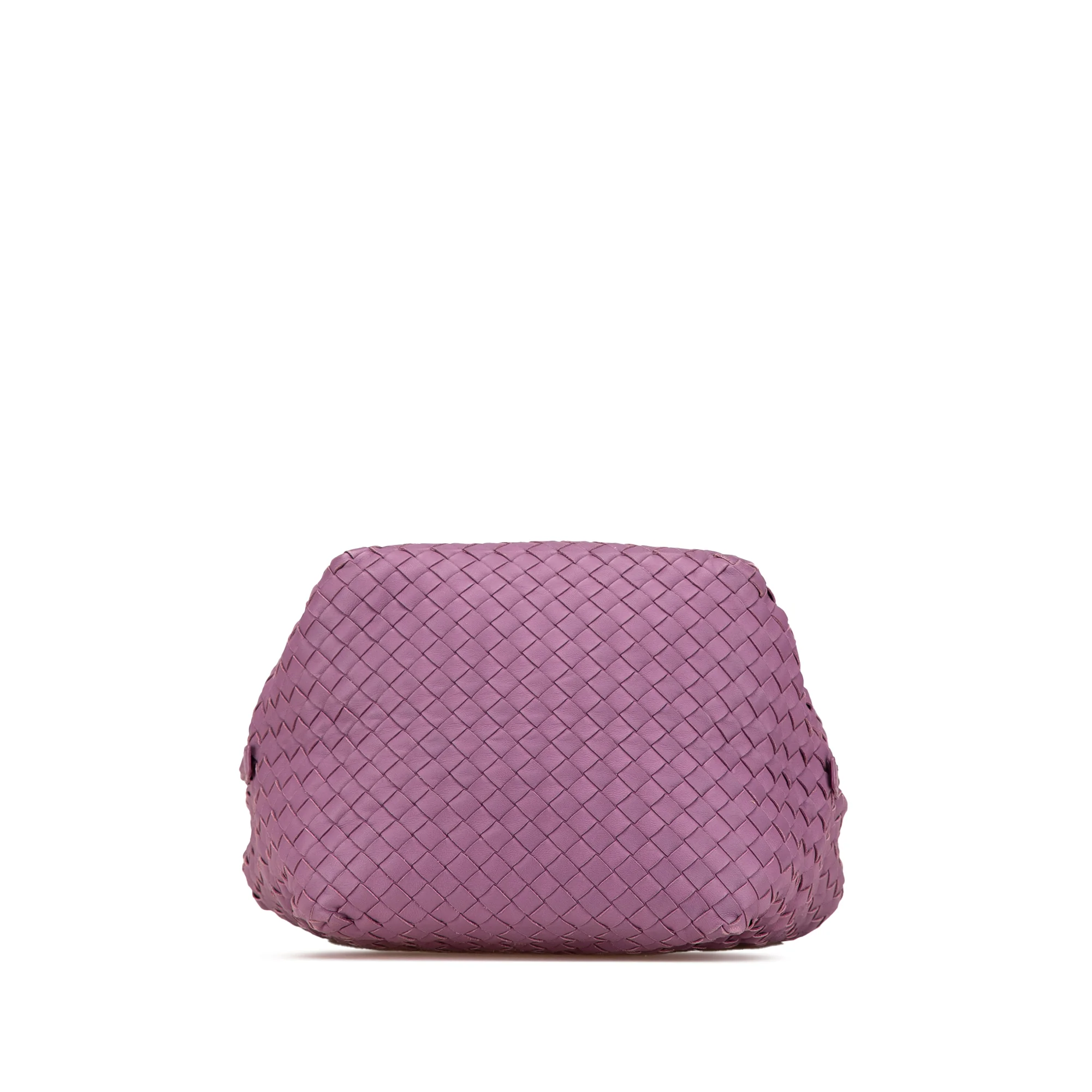 Bottega Veneta | Pre-Owned Nappa Intrecciato Cube Crossbody | Purple - Image 6