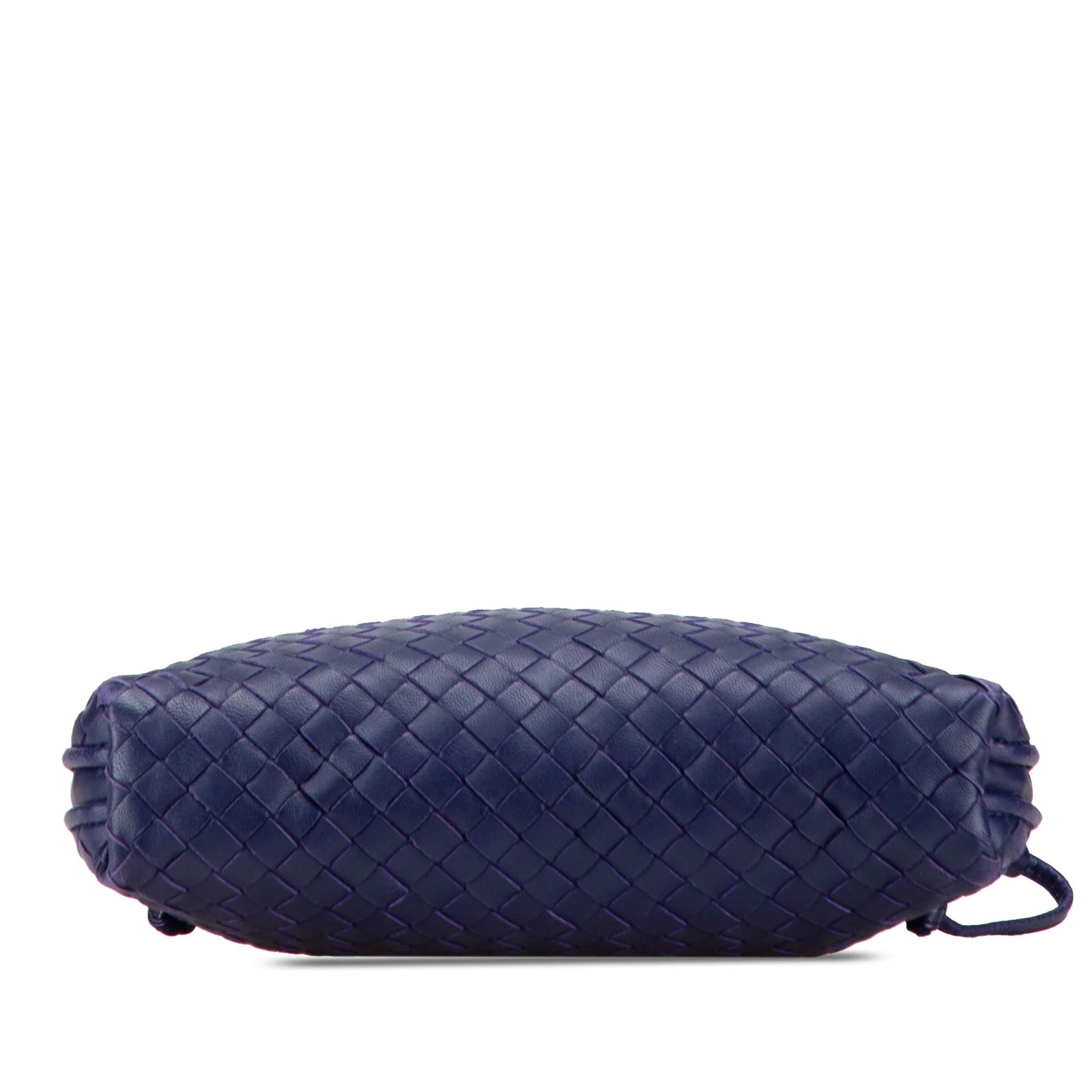 Bottega Veneta | Pre-Owned Nappa Intrecciato Nodini Crossbody | Blue/Midnight Blue - Image 4