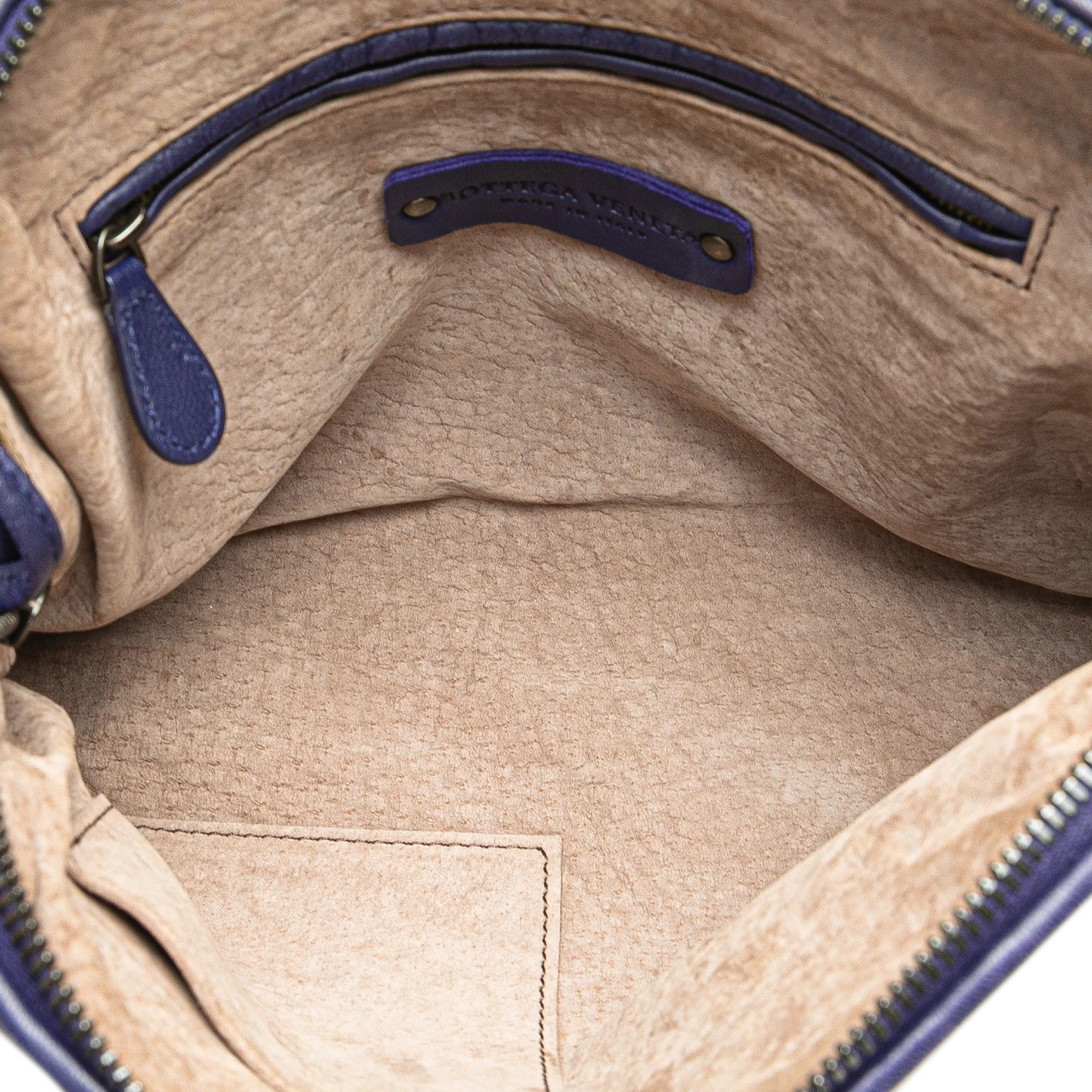 Bottega Veneta | Pre-Owned Nappa Intrecciato Nodini Crossbody | Blue/Midnight Blue - Image 5