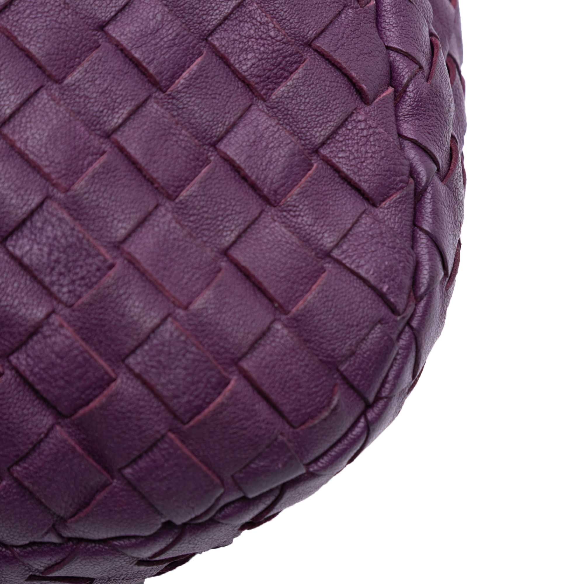 Bottega Veneta | Pre-Owned Nappa Intrecciato Shoulder Bag | Purple/Violet - Image 2