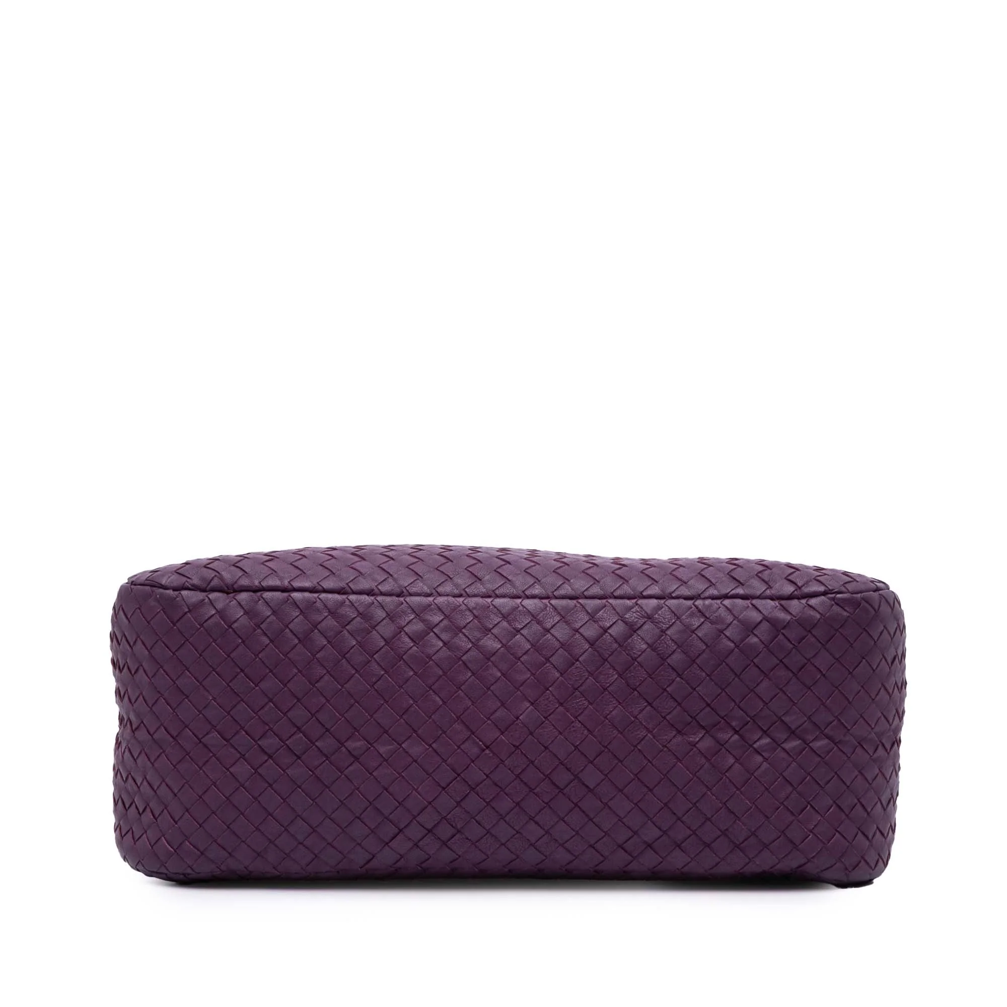 Bottega Veneta | Pre-Owned Nappa Intrecciato Shoulder Bag | Purple/Violet - Image 5