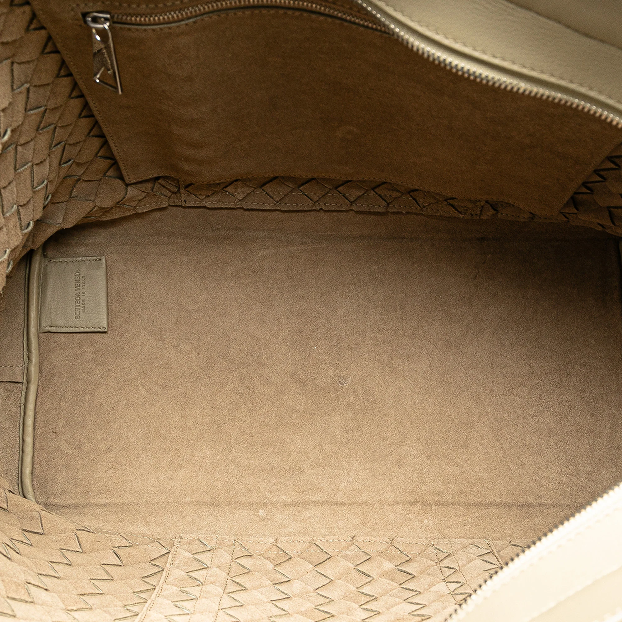Bottega Veneta | Pre-Owned Nappa Intrecciato Tote | Brown/Taupe - Image 4