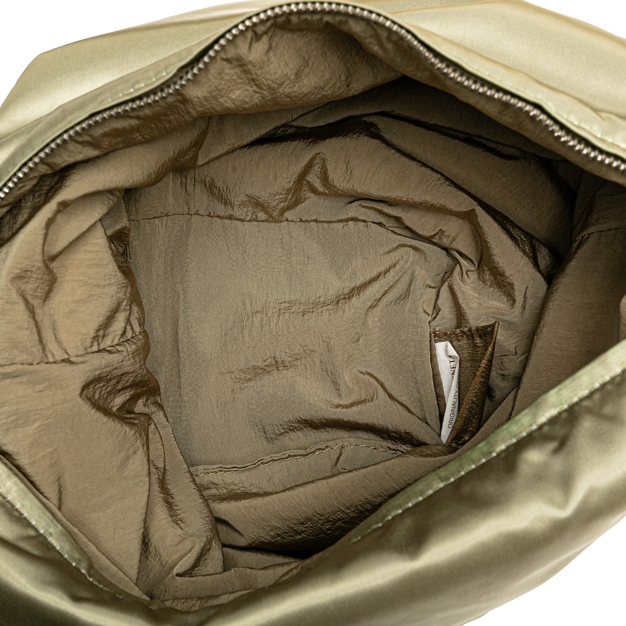 Bottega Veneta | Pre-Owned Satin Crossbody | Brown/Khaki - Image 4