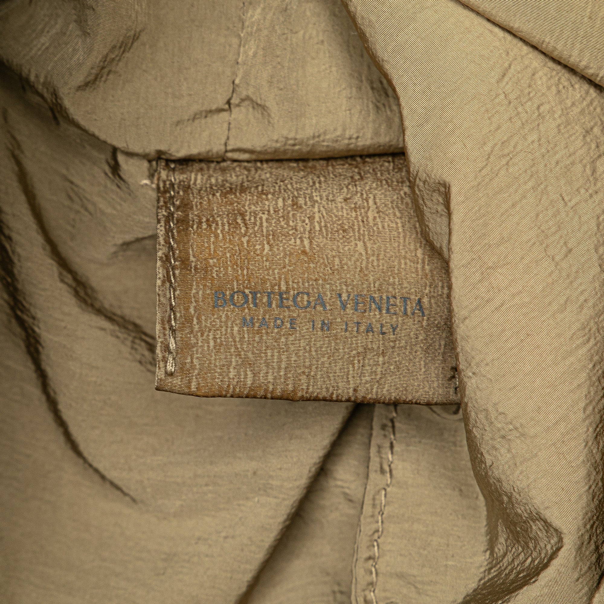 Bottega Veneta | Pre-Owned Satin Crossbody | Brown/Khaki - Image 5