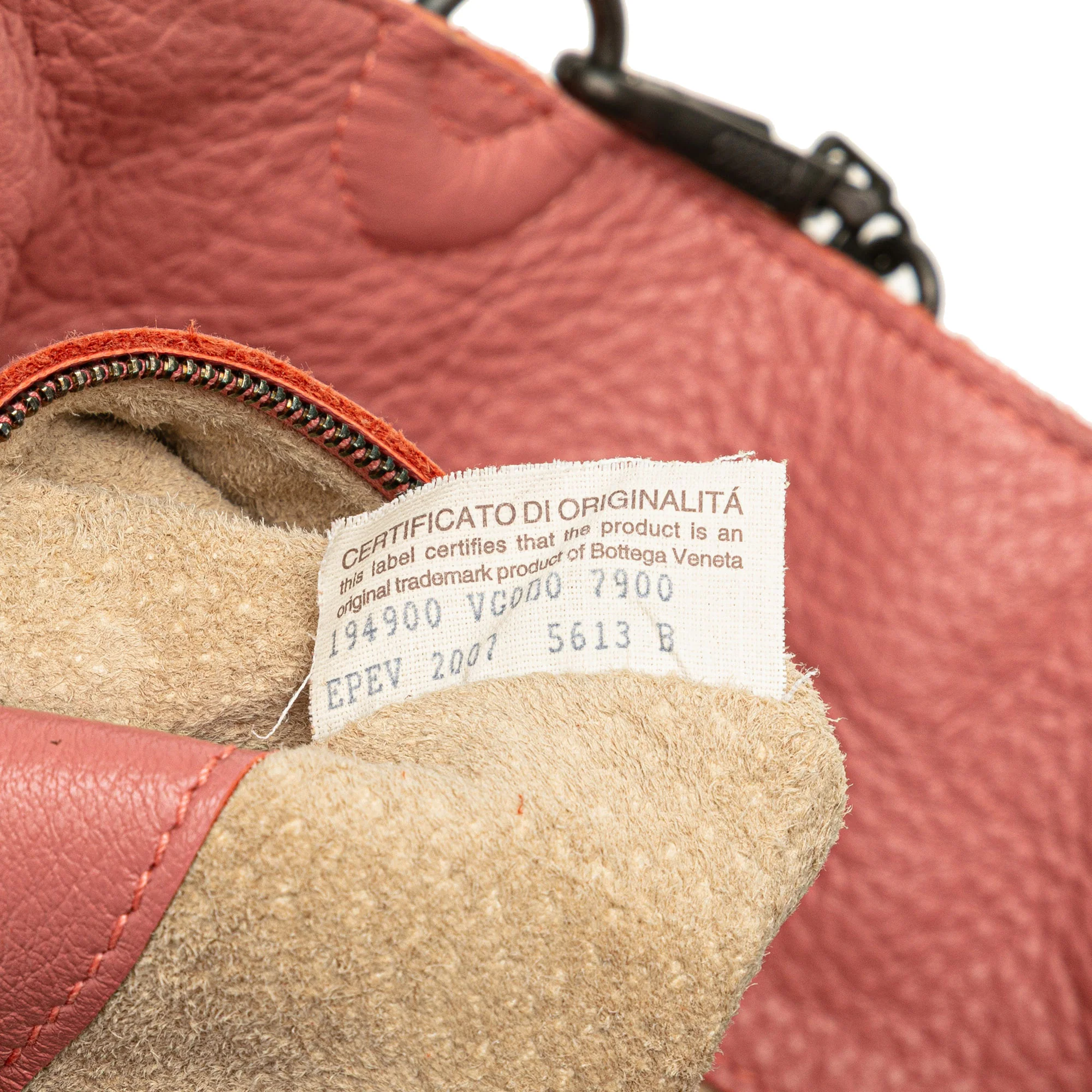 Bottega Veneta | Pre-Owned Small Intrecciato Trimmed Cervo Bucket Bag | Pink/Blush - Image 9