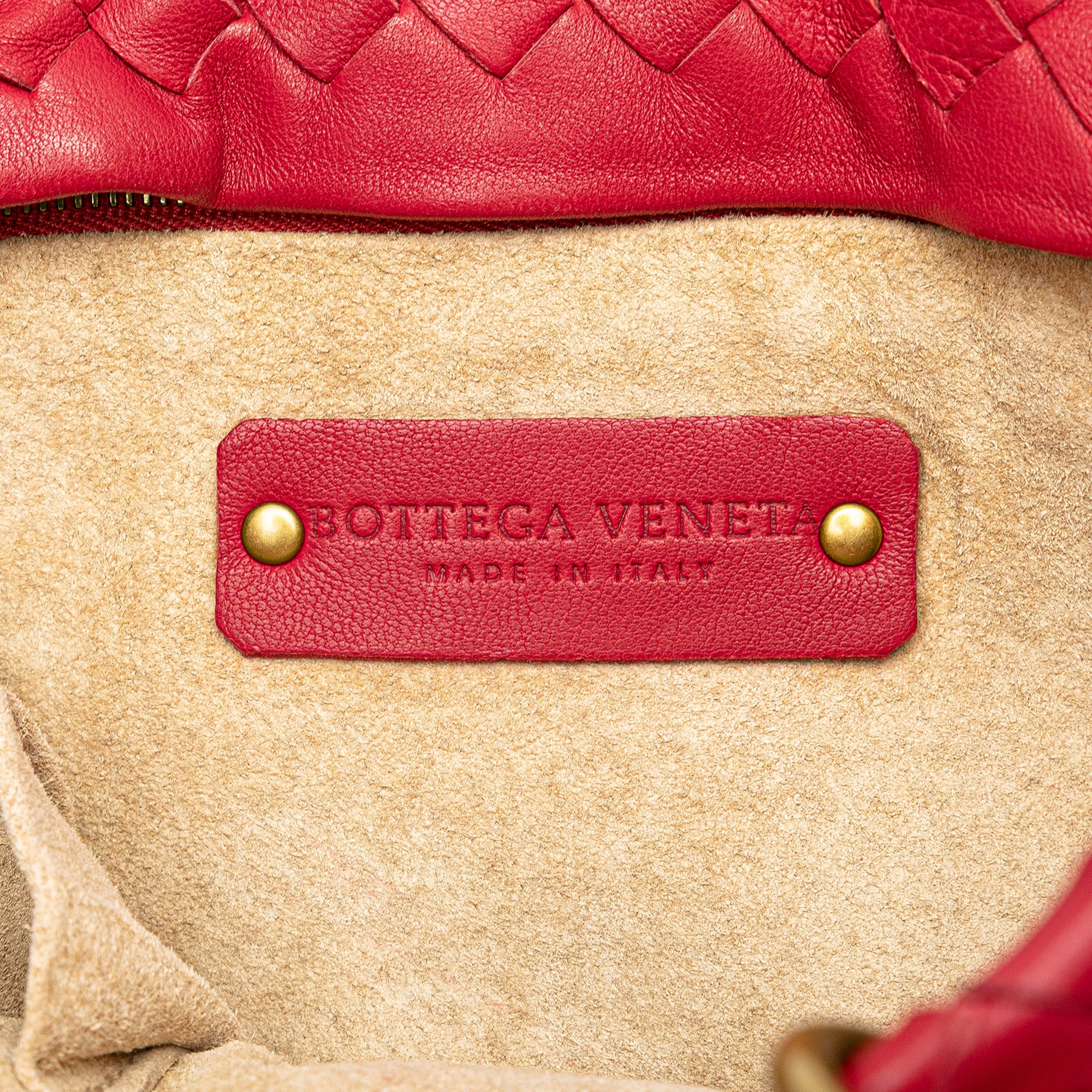 Bottega Veneta | Pre-Owned Small Nappa Intrecciato Capri | Red - Image 8