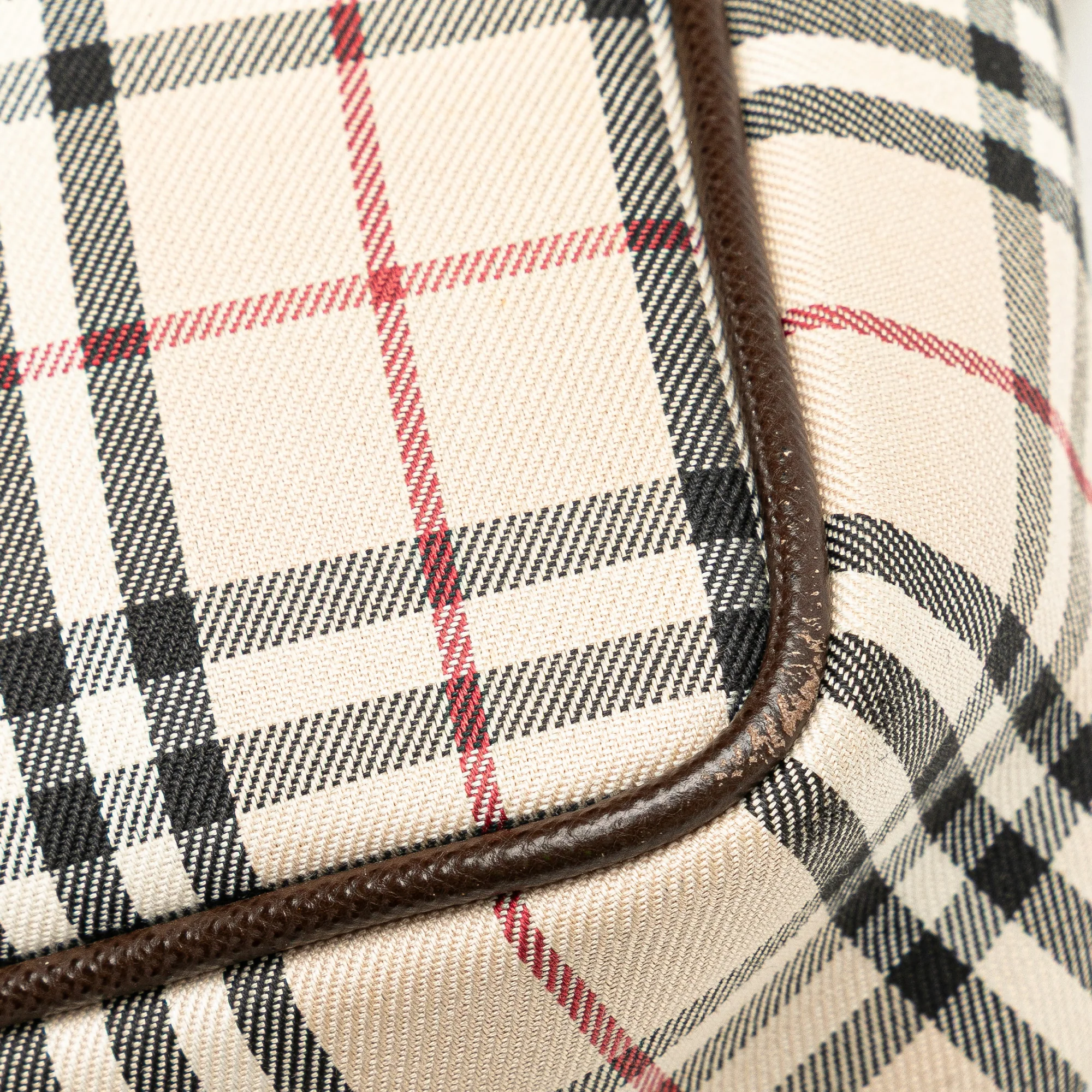 Burberry | Pre-Owned House Check Canvas Crossbody | Beige - Image 9