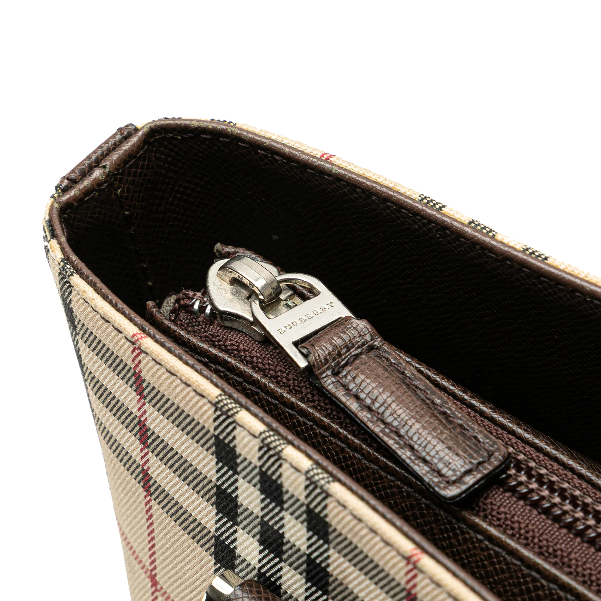 Burberry | Pre-Owned House Check Canvas Tote | Beige - Image 10