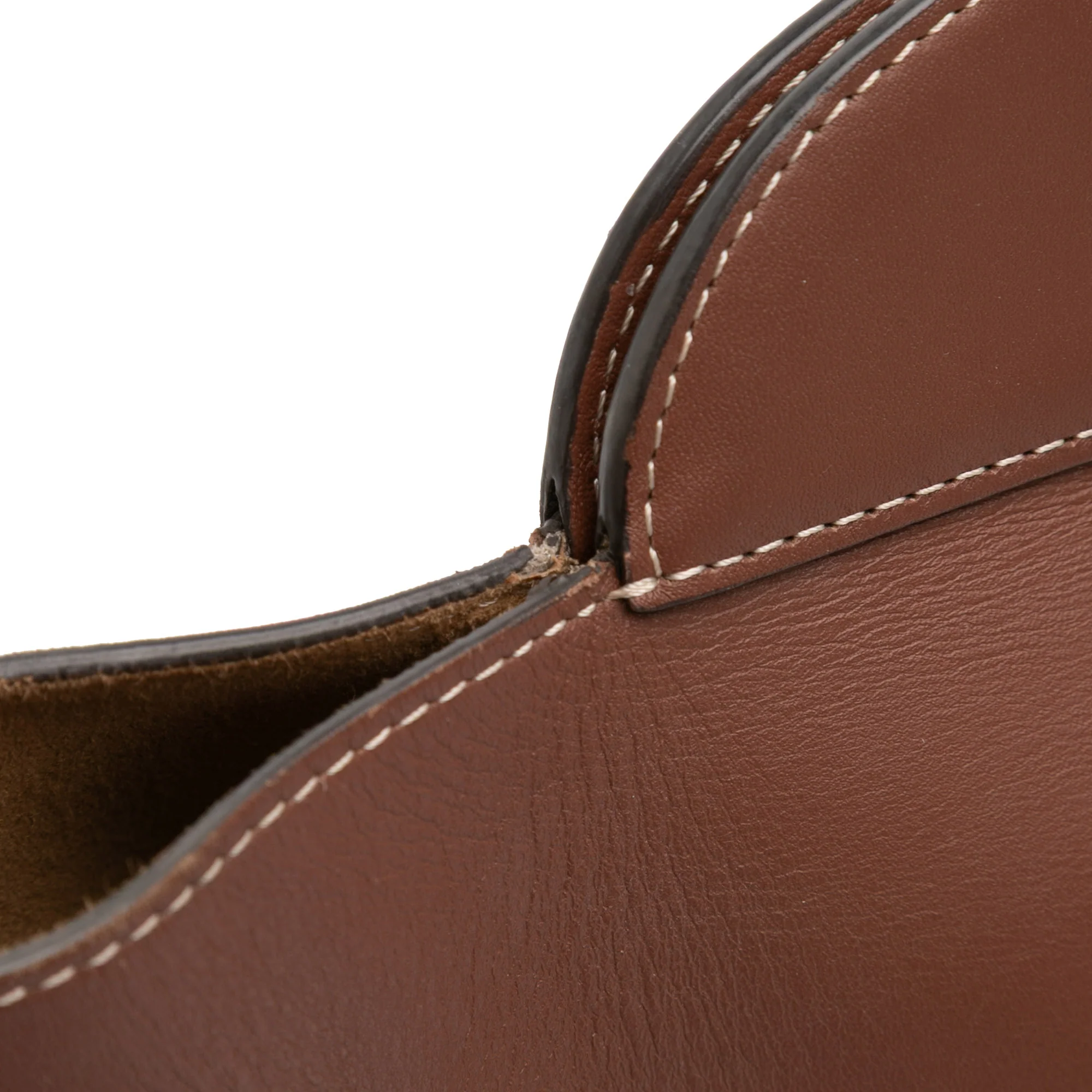 Burberry | Pre-Owned Medium Calfskin Soft Pocket Satchel | Brown - Image 10