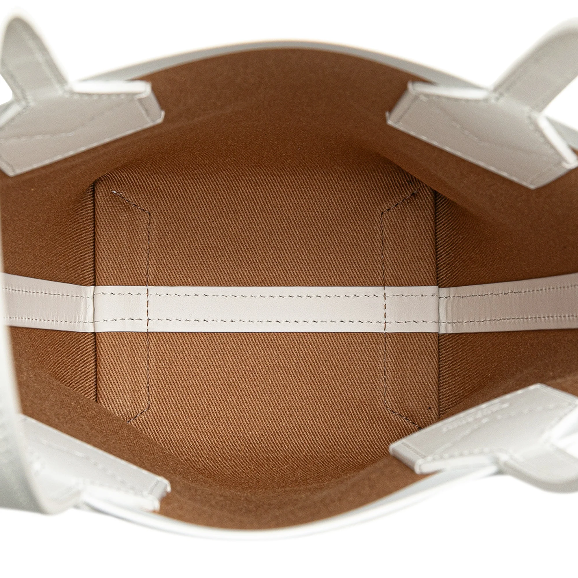 Burberry | Pre-Owned Mini House Check Canvas London Tote | Beige - Image 4