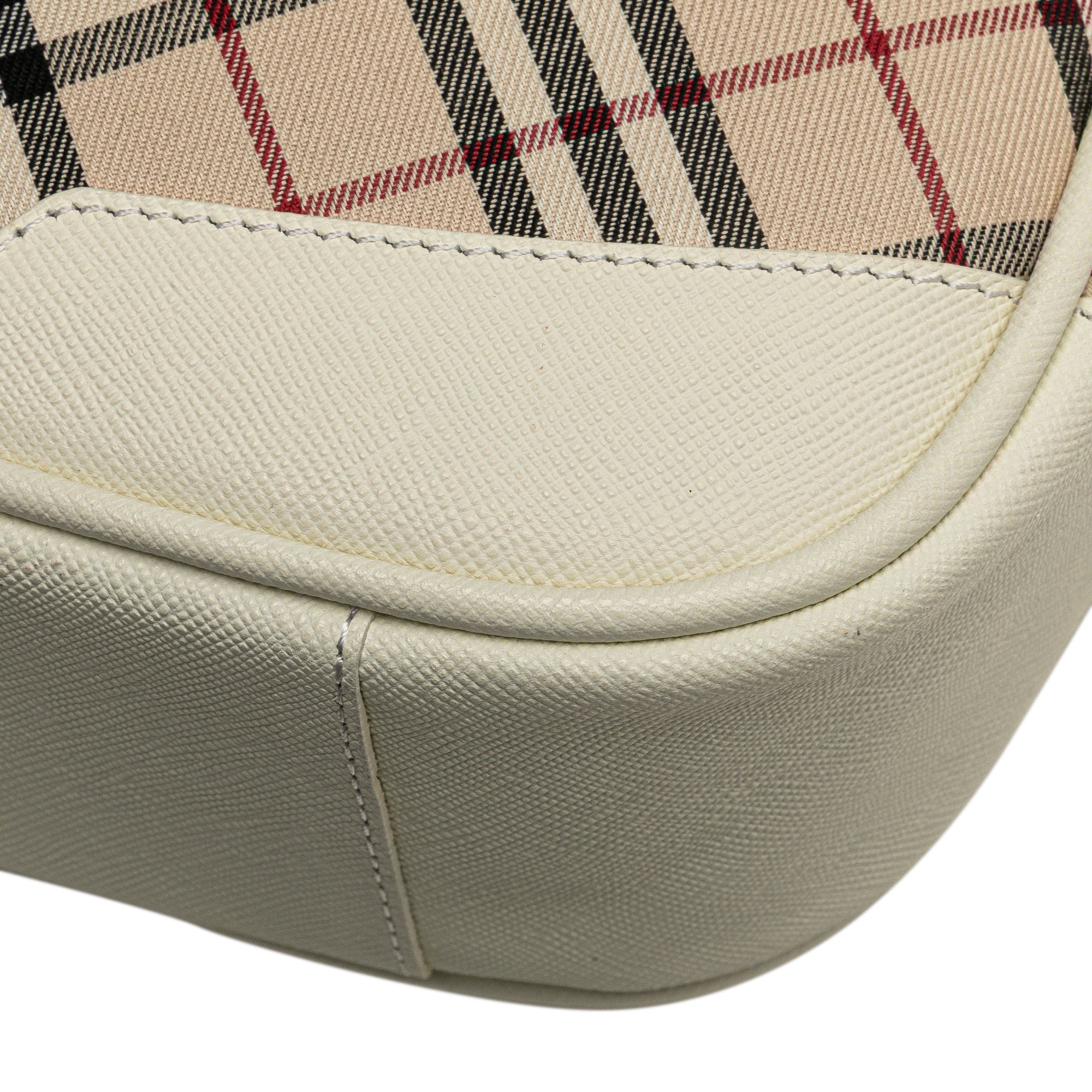 Burberry | Pre-Owned Nova Check Canvas Crossbody | Beige - Image 2