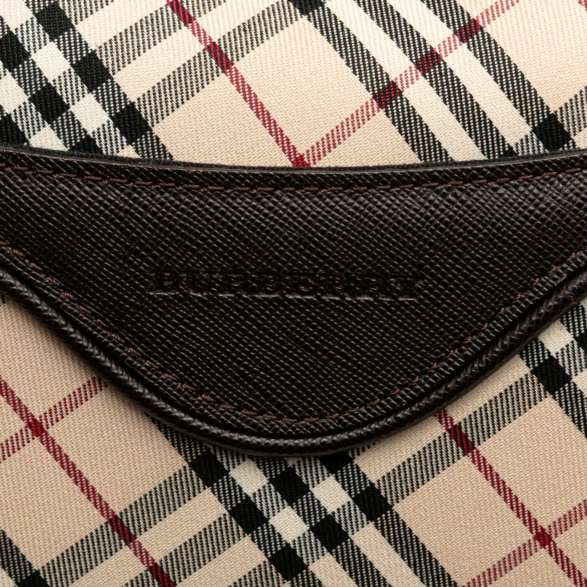 Burberry | Pre-Owned Nova Check Canvas Shoulder Bag - I | Beige - Image 10