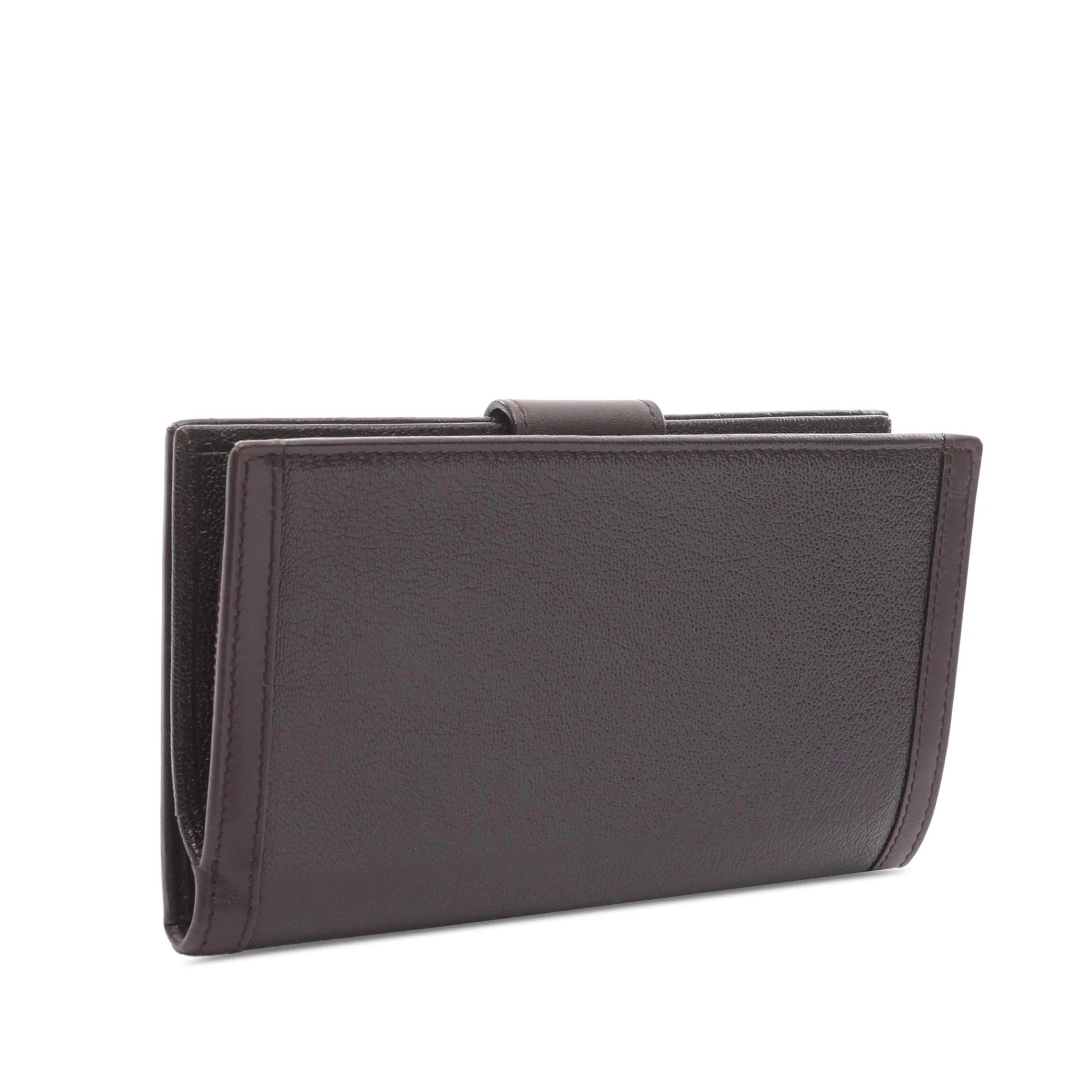 Bvlgari | Pre-Owned Leather Doppio Tondo Wallet | Brown - Image 2