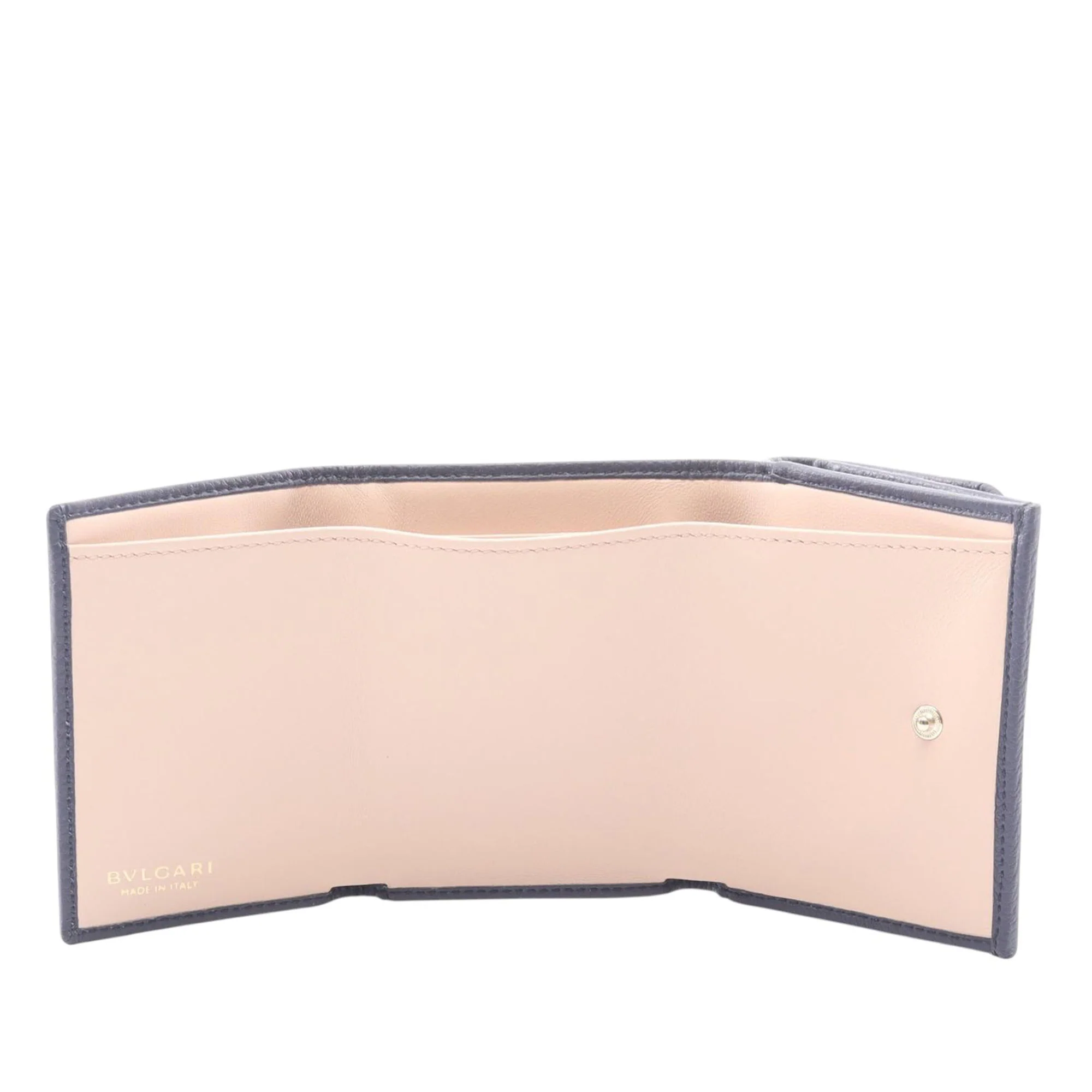 Bvlgari | Pre-Owned Leather Trifold Wallet | Blue/Navy - Image 5