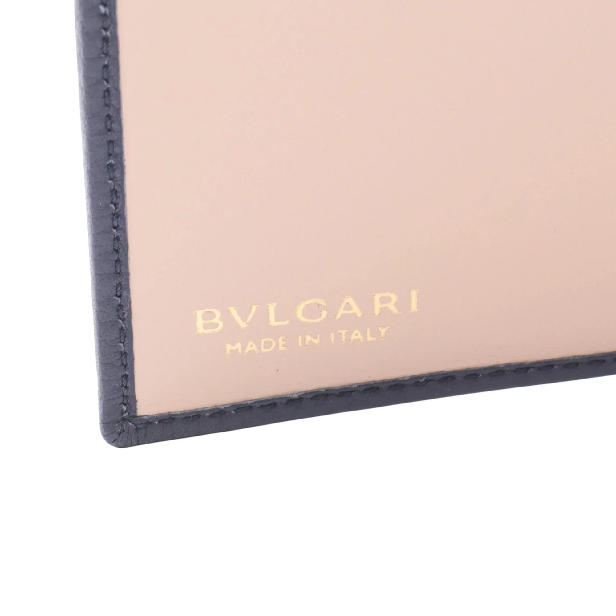 Bvlgari | Pre-Owned Leather Trifold Wallet | Blue/Navy - Image 6
