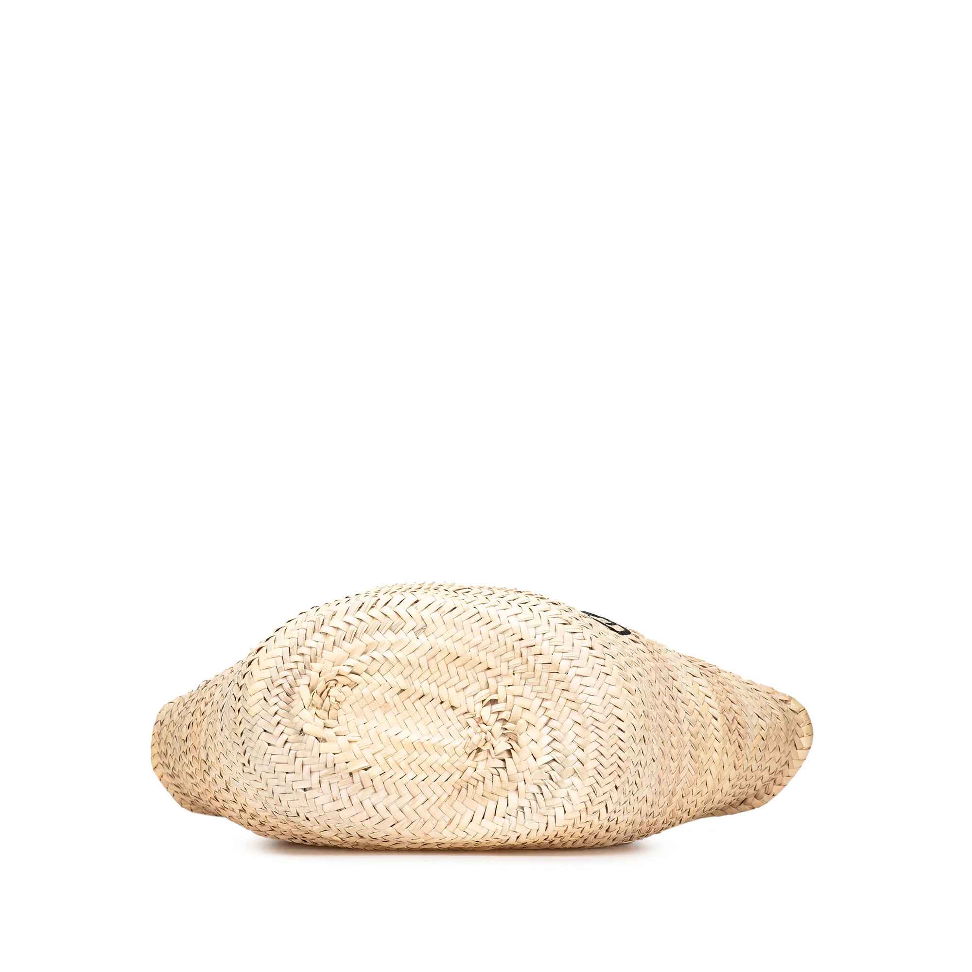 Celine | Pre-Owned Andre Butzer Large Raffia Classic Wanderer Embroidered Shopping Tote | Beige - Image 6