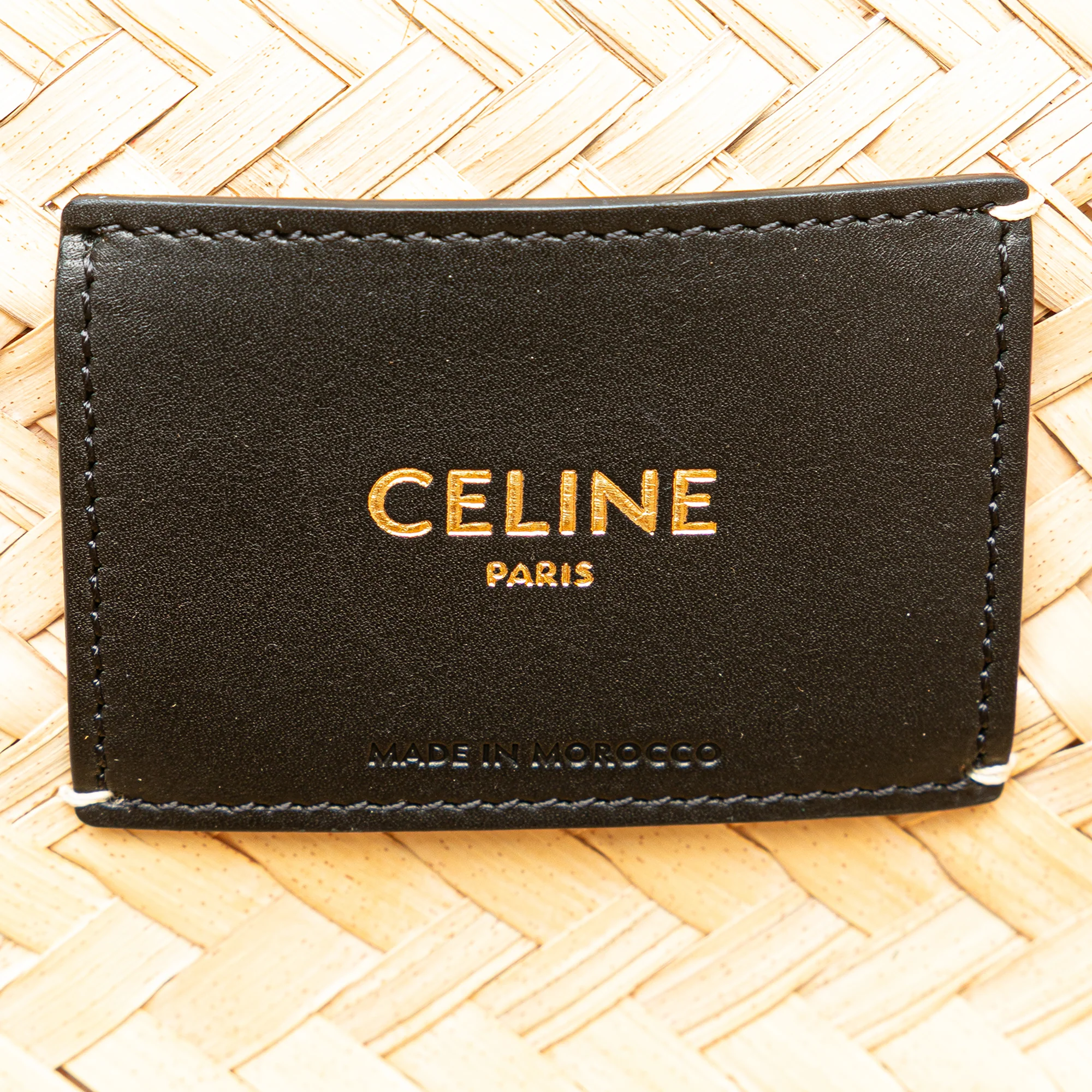 Celine | Pre-Owned Andre Butzer Large Raffia Classic Wanderer Embroidered Shopping Tote | Beige - Image 8