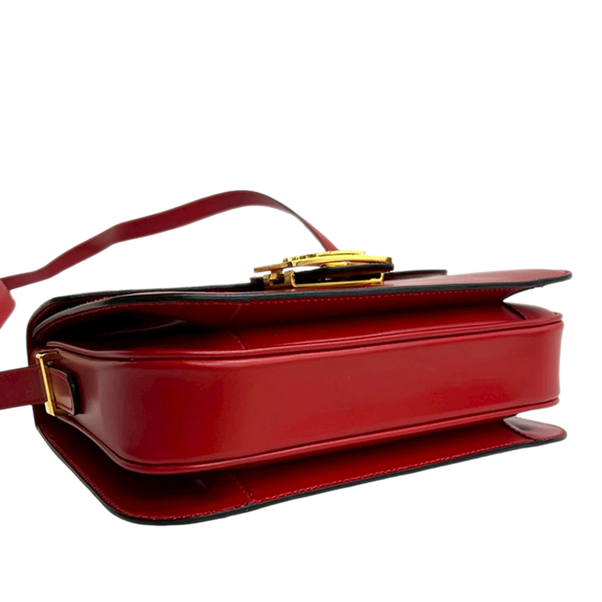 Celine | Pre-Owned Calfskin Horse Carriage Crossbody | Red - Image 2
