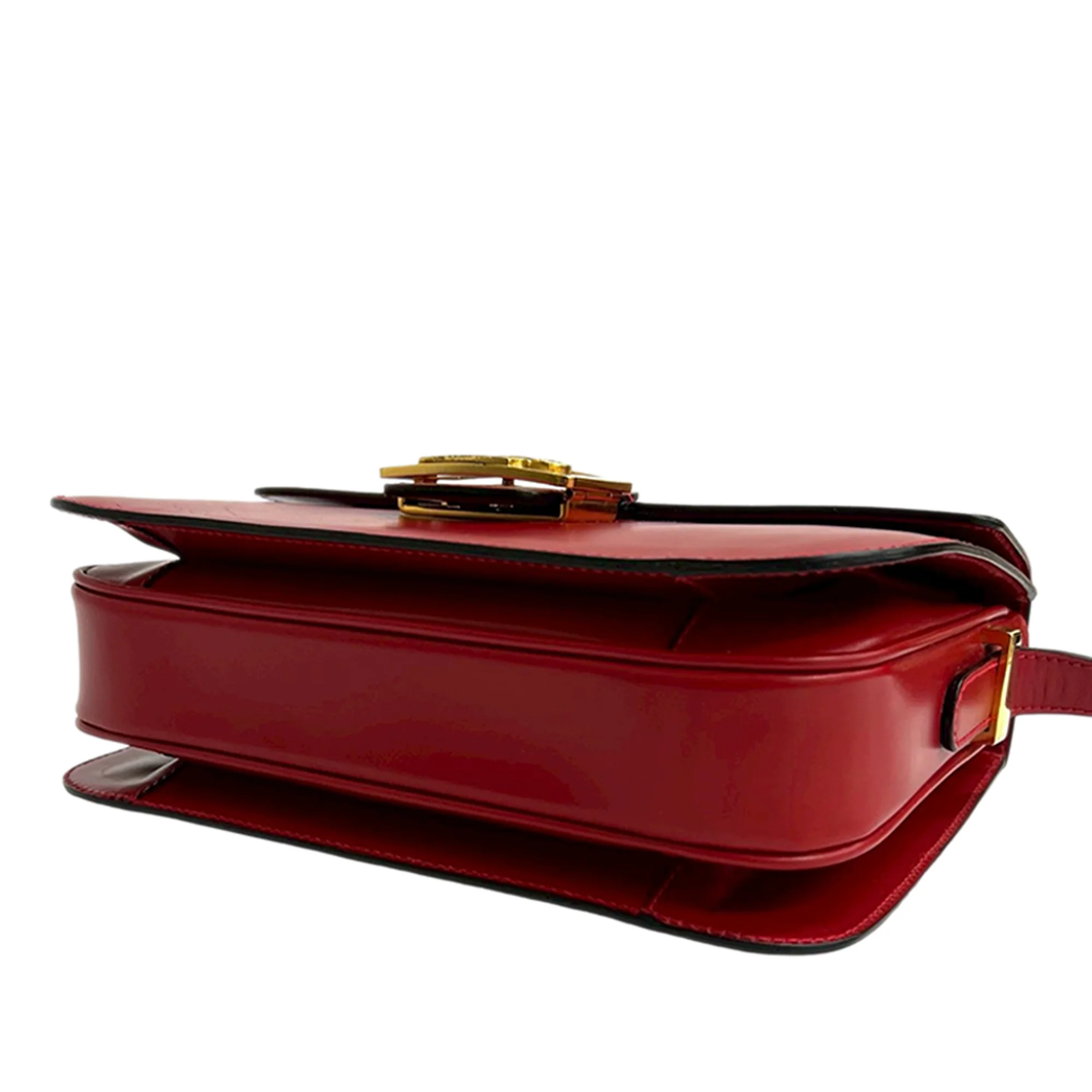 Celine | Pre-Owned Calfskin Horse Carriage Crossbody | Red - Image 3