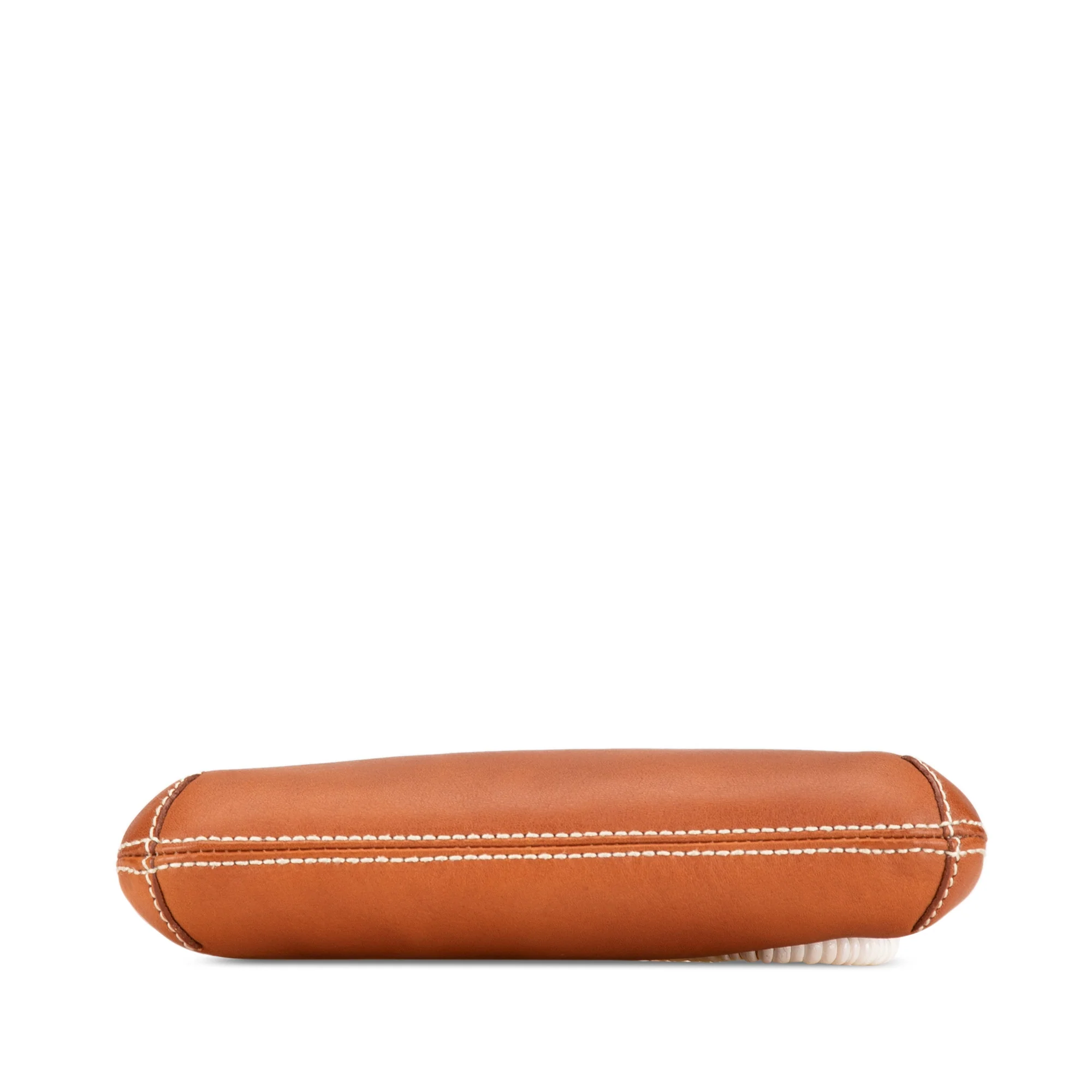 Celine | Pre-Owned Calfskin Shell Strap Shoulder Bag | Brown - Image 3