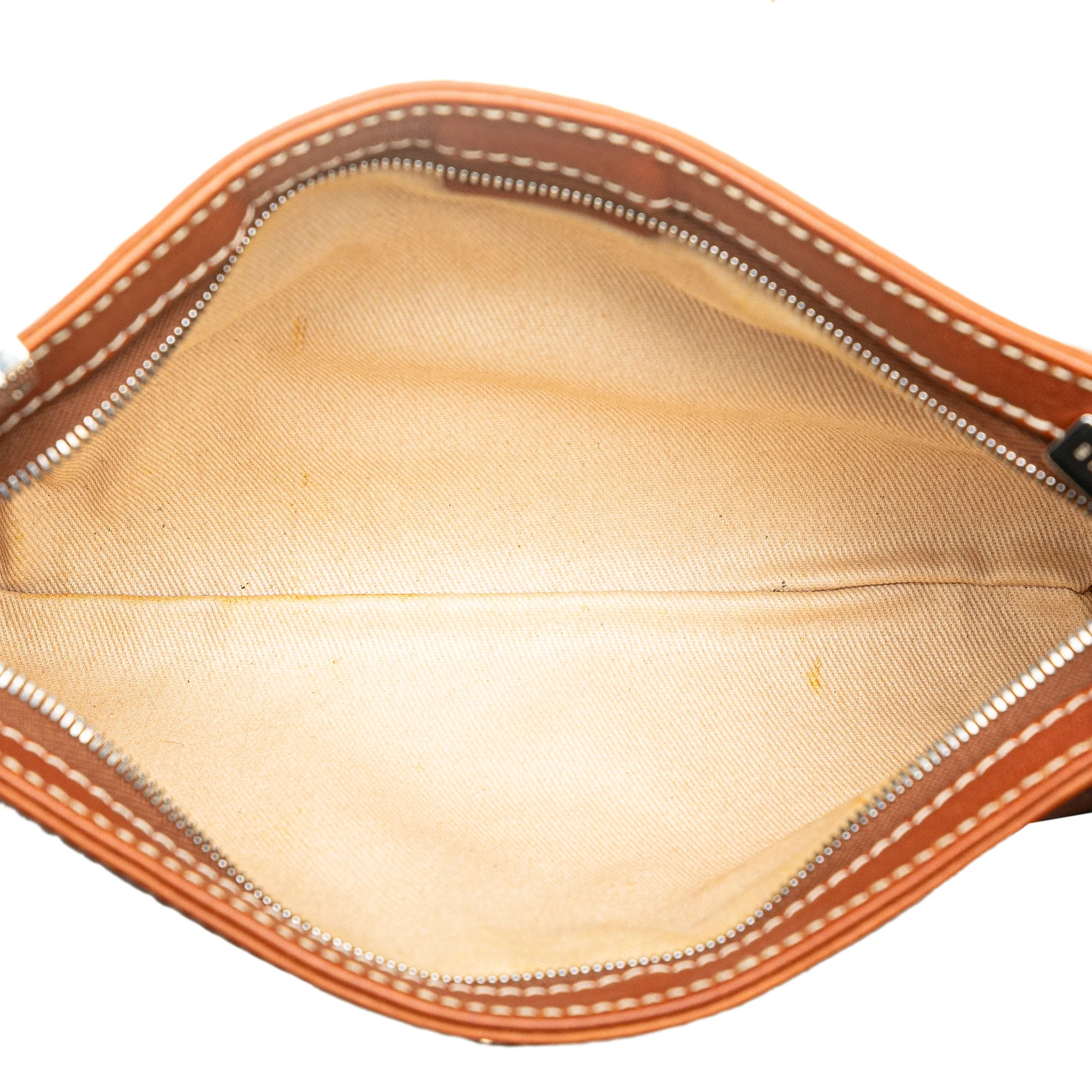 Celine | Pre-Owned Calfskin Shell Strap Shoulder Bag | Brown - Image 4
