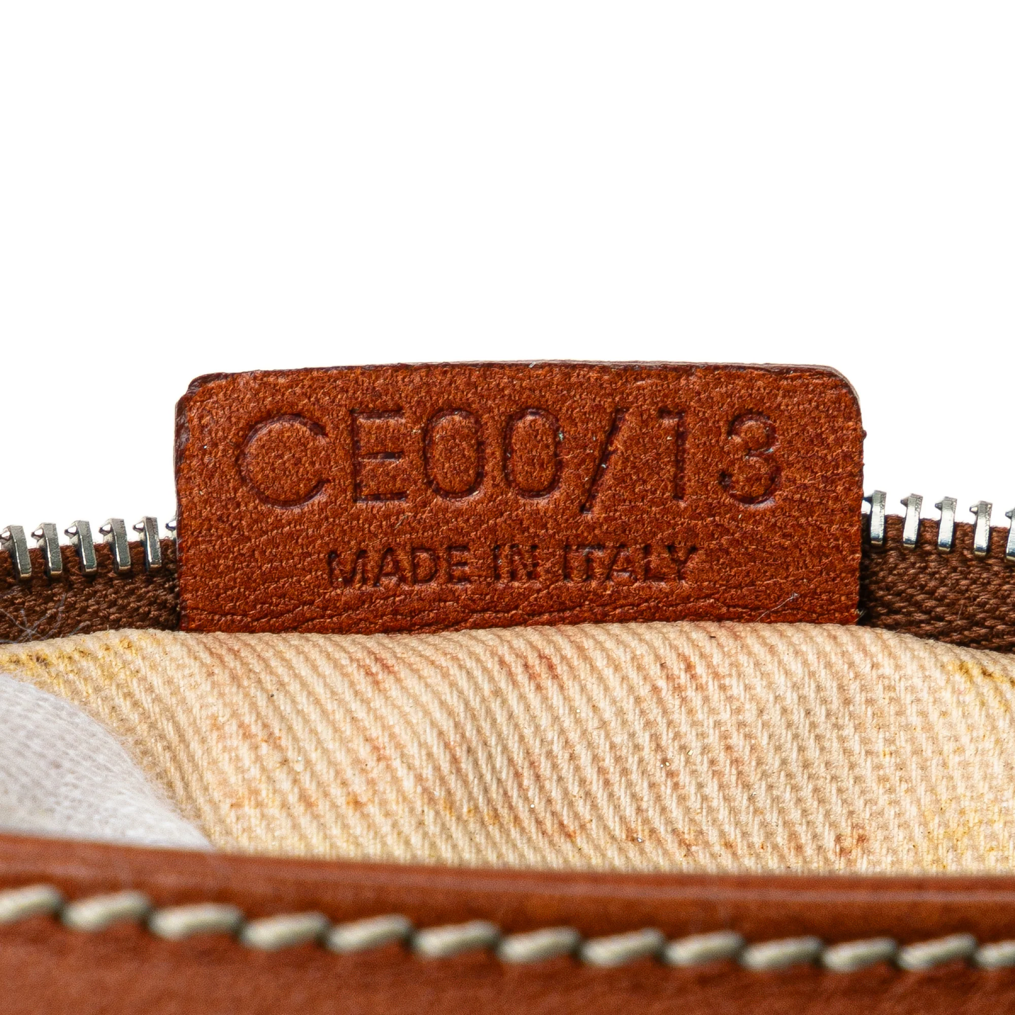 Celine | Pre-Owned Calfskin Shell Strap Shoulder Bag | Brown - Image 7