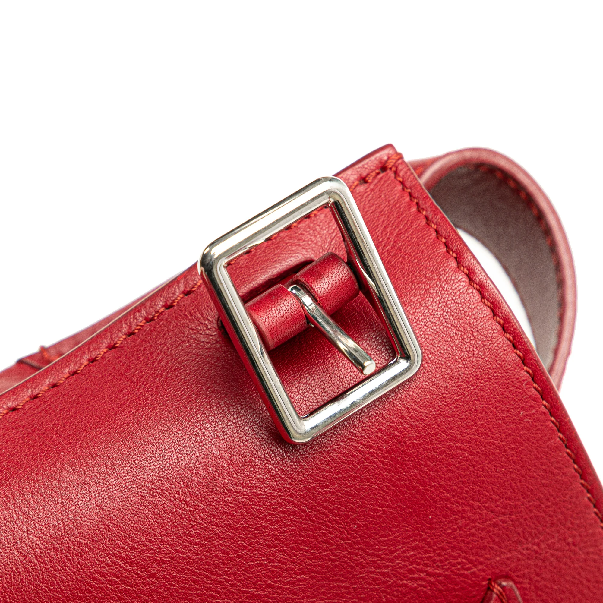 Celine | Pre-Owned Leather Big Bag Bucket Crossbody - I | Red - Image 10