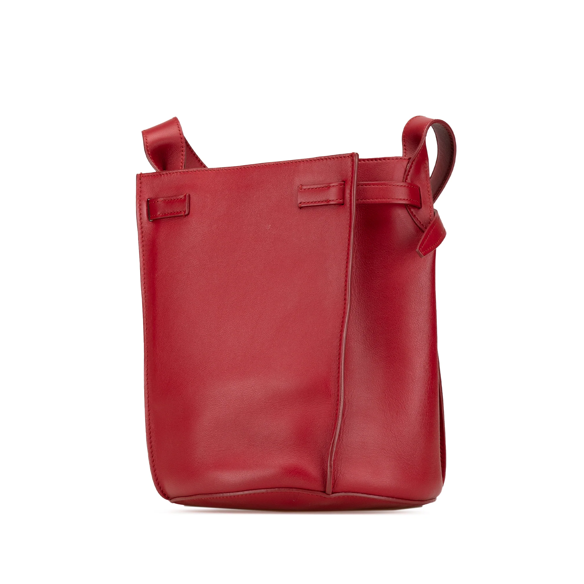 Celine | Pre-Owned Leather Big Bag Bucket Crossbody - I | Red - Image 3