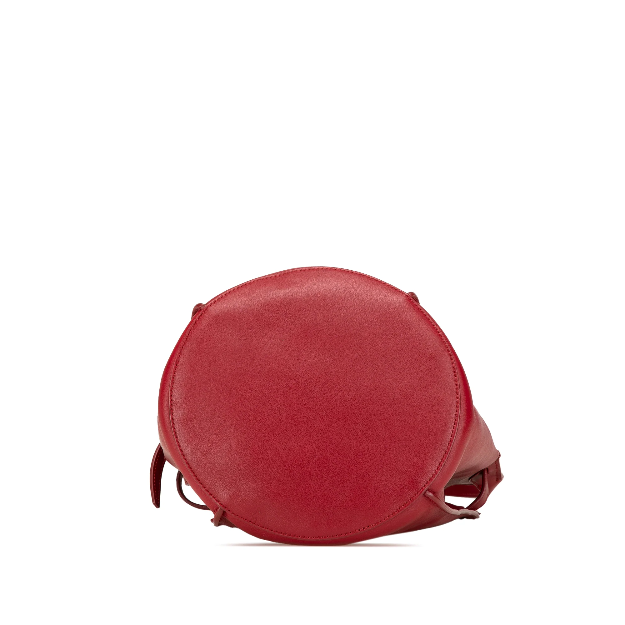 Celine | Pre-Owned Leather Big Bag Bucket Crossbody - I | Red - Image 4