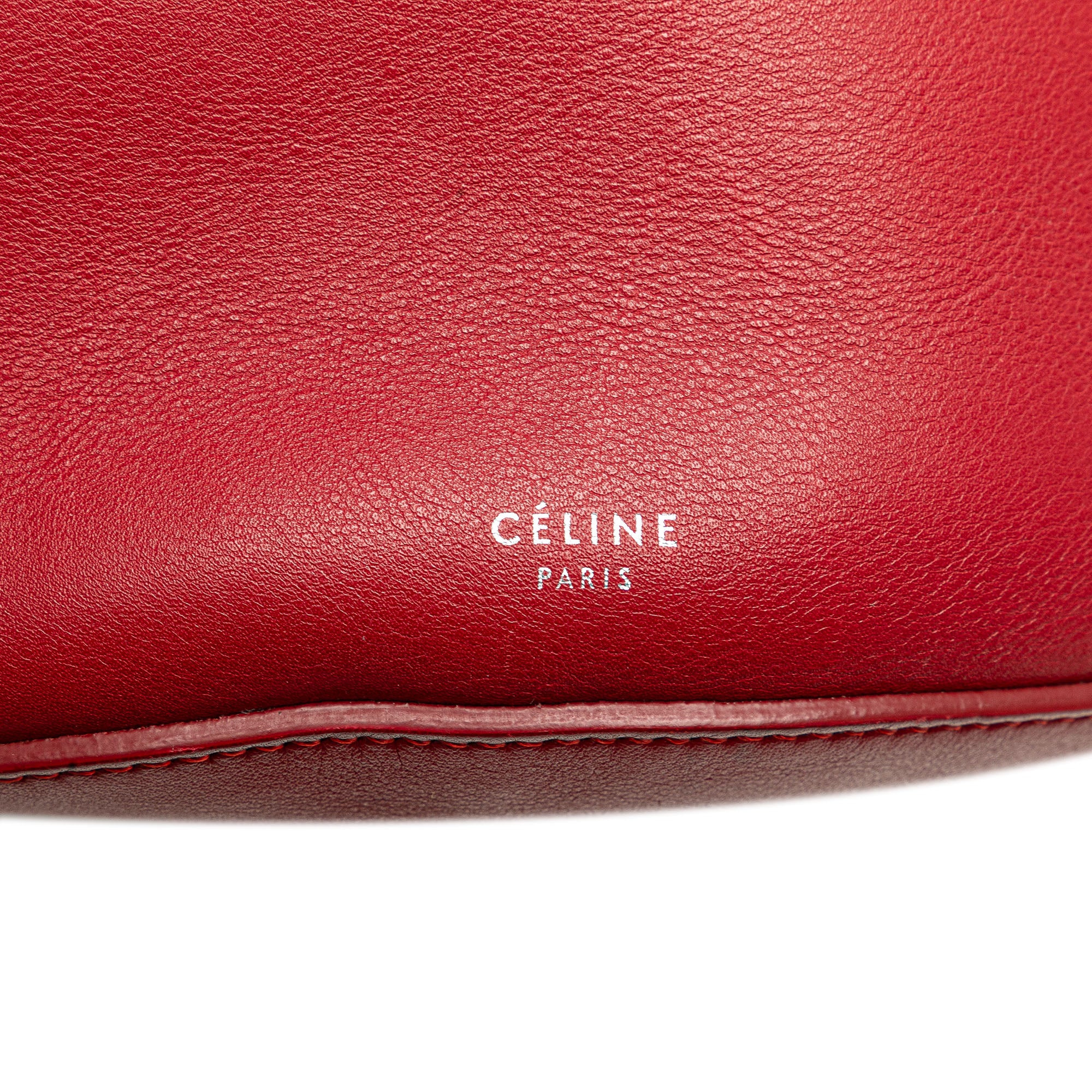 Celine | Pre-Owned Leather Big Bag Bucket Crossbody - I | Red - Image 6