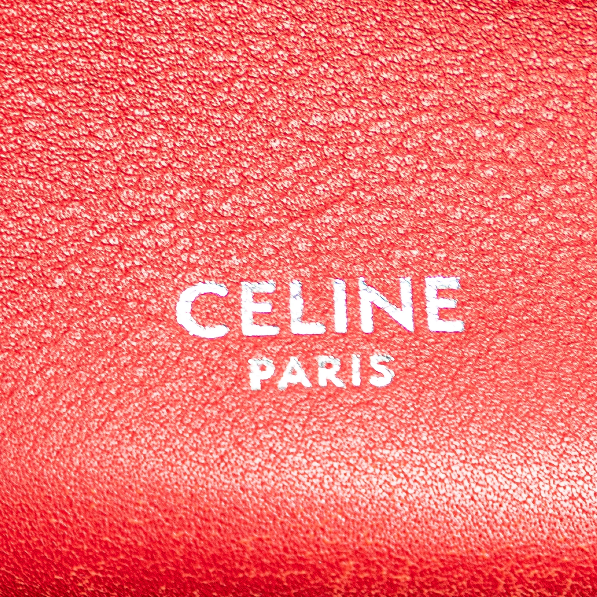 Celine | Pre-Owned Leather Big Bag Bucket Crossbody - II | Red - Image 5