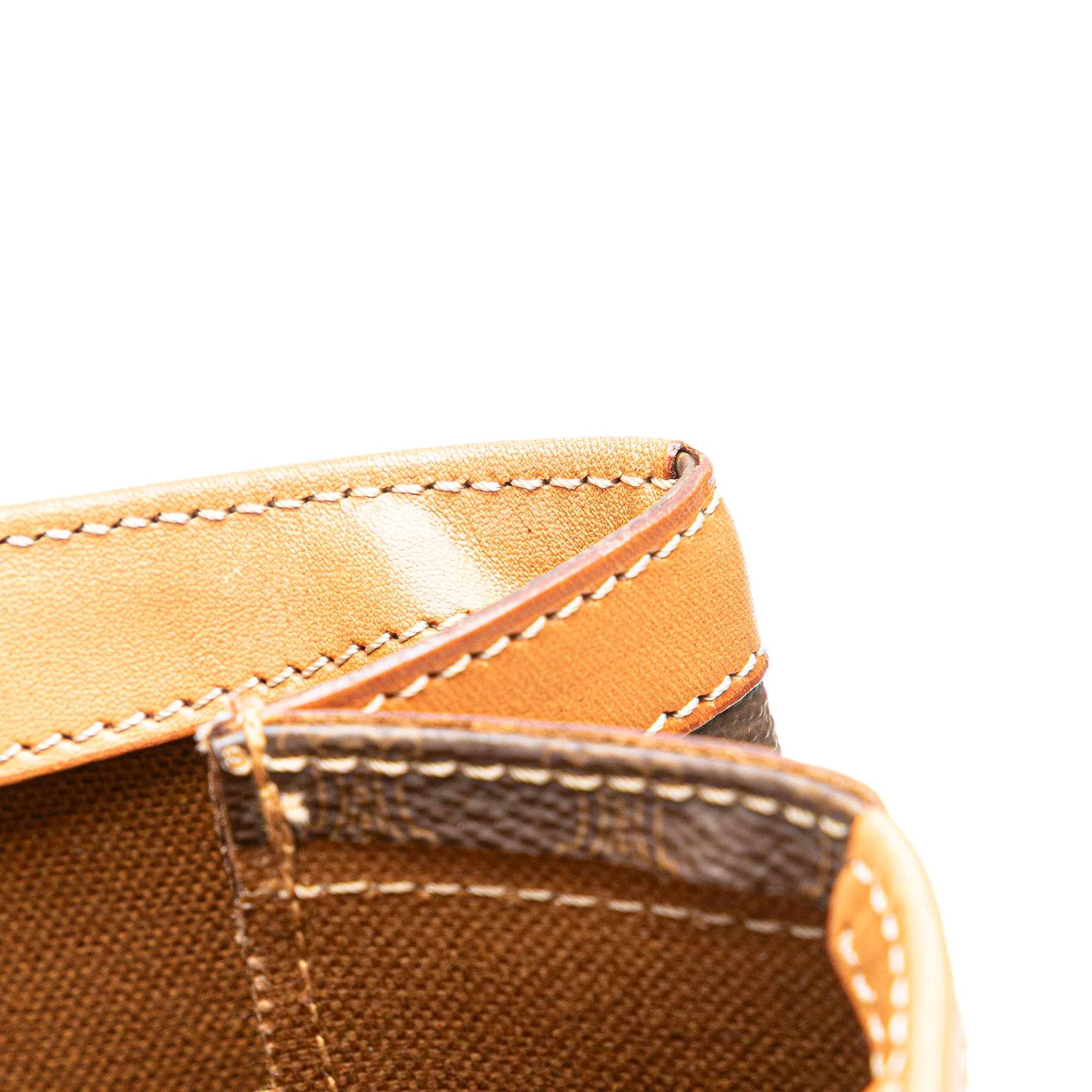 Celine | Pre-Owned Macadam Coated Canvas Tote | Brown - Image 11