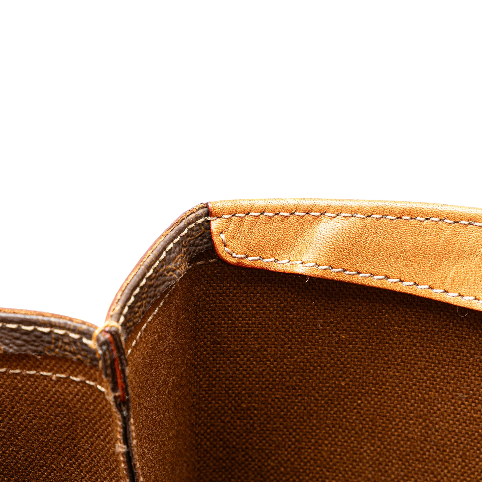Celine | Pre-Owned Macadam Coated Canvas Tote | Brown - Image 12