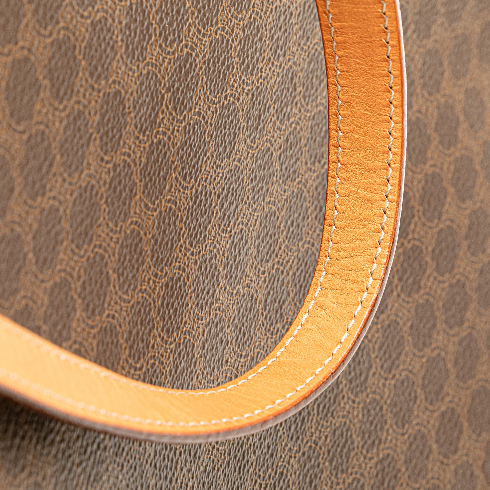 Celine | Pre-Owned Macadam Coated Canvas Tote | Brown - Image 3