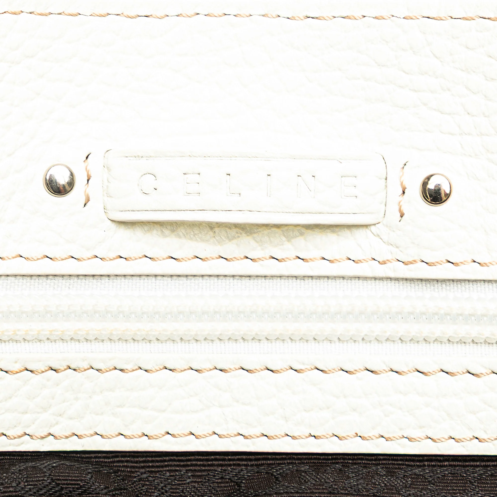 Celine | Pre-Owned Macadam Denim Tote | Blue/Denim/White - Image 8
