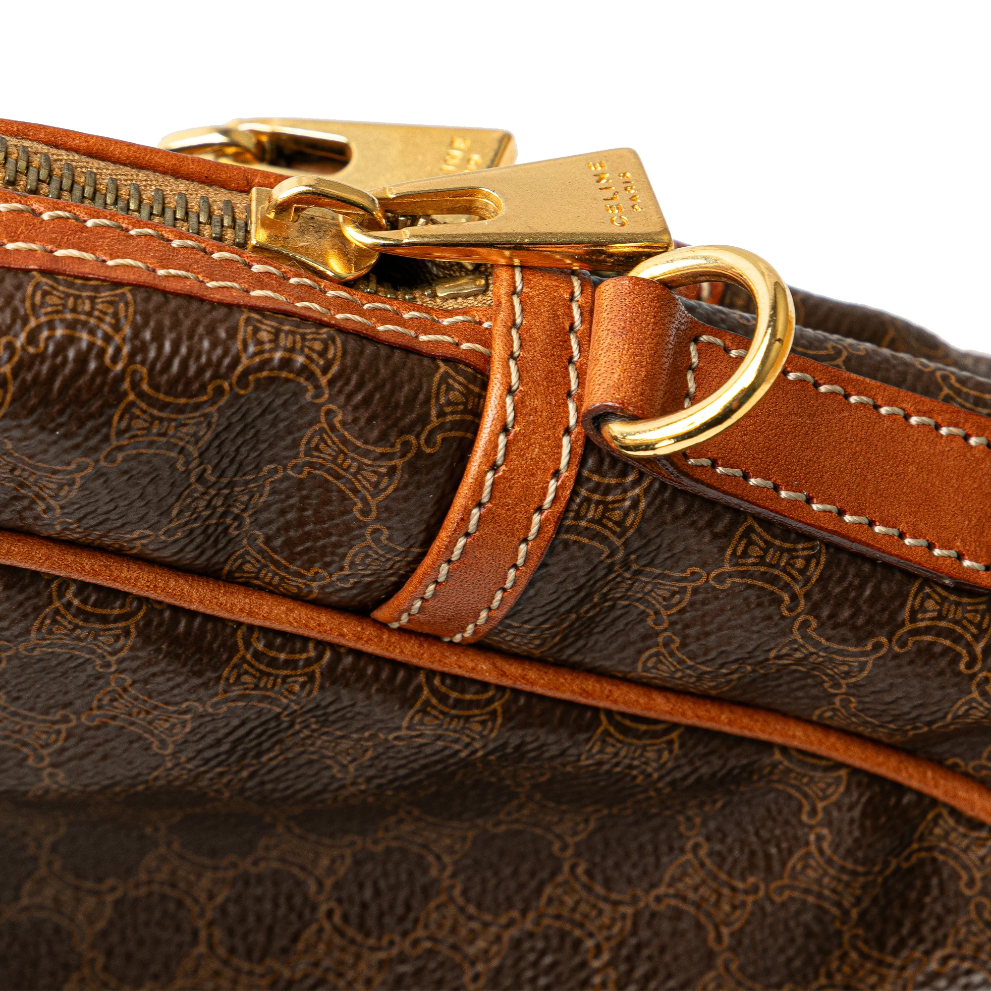Celine | Pre-Owned Macadam Satchel | Brown - Image 3