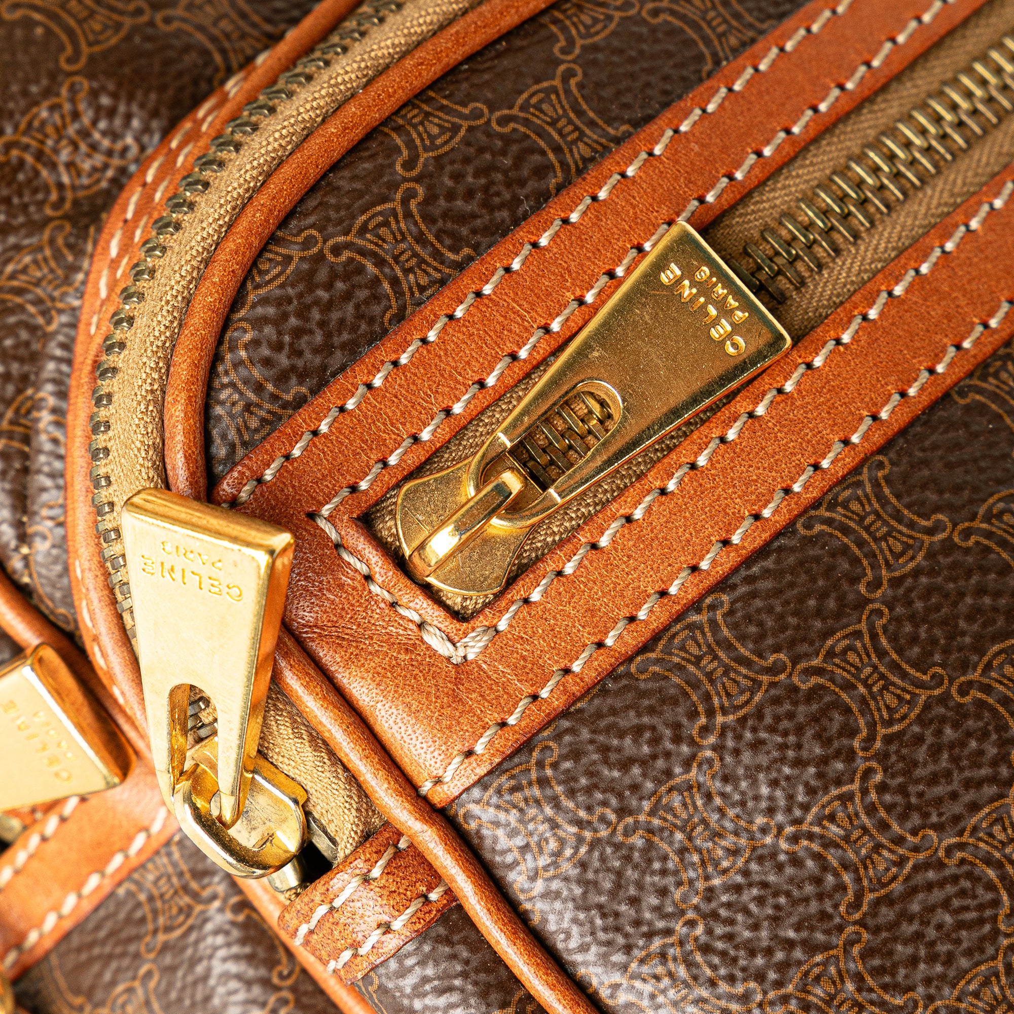 Celine | Pre-Owned Macadam Satchel | Brown - Image 4