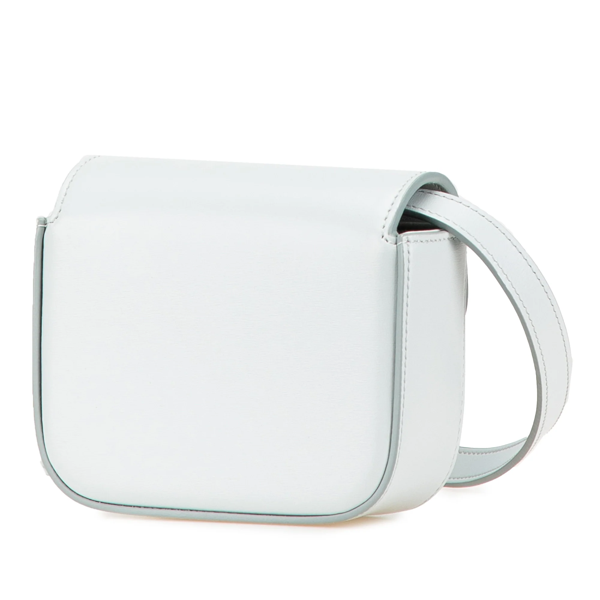 Celine | Pre-Owned Mini Calfskin Claude Crossbody | Blue/Light Blue - Image 4