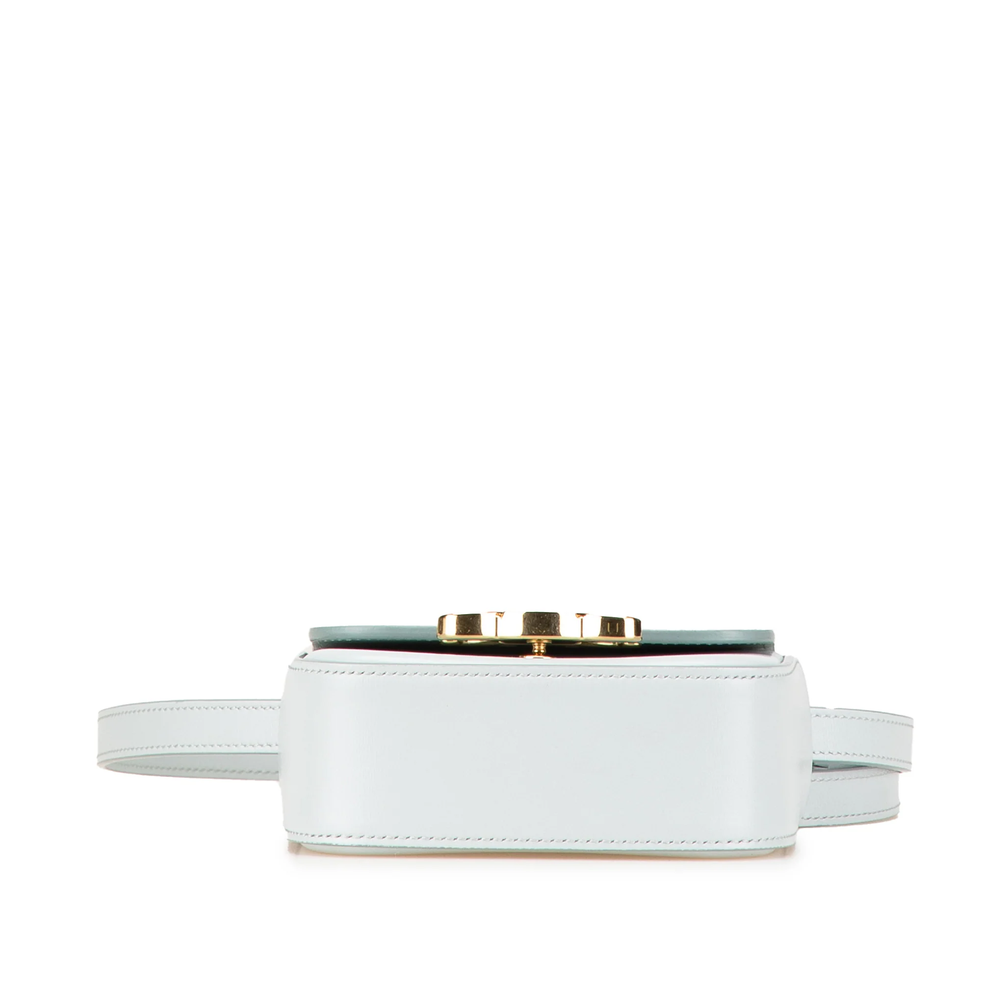 Celine | Pre-Owned Mini Calfskin Claude Crossbody | Blue/Light Blue - Image 5