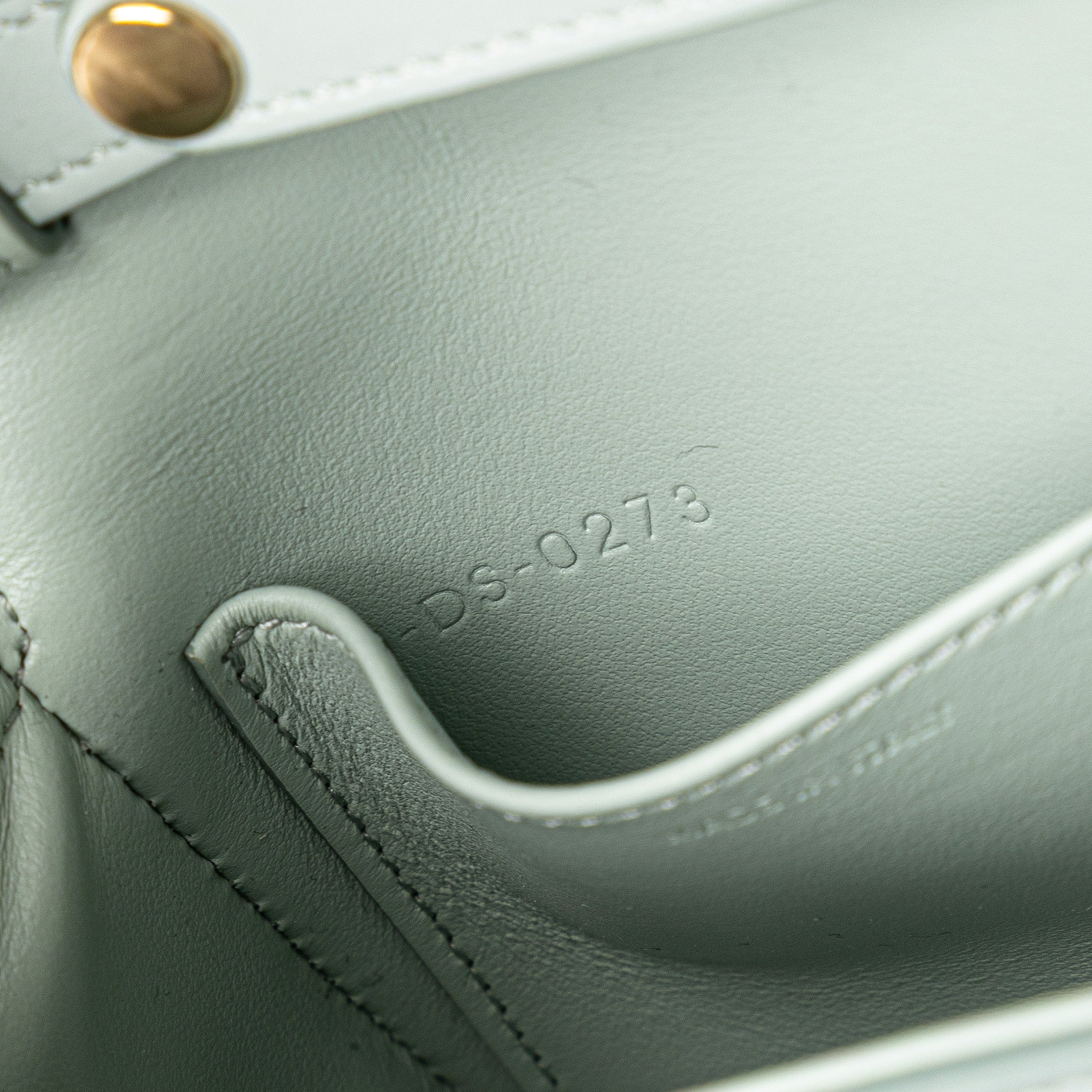 Celine | Pre-Owned Mini Calfskin Claude Crossbody | Blue/Light Blue - Image 9