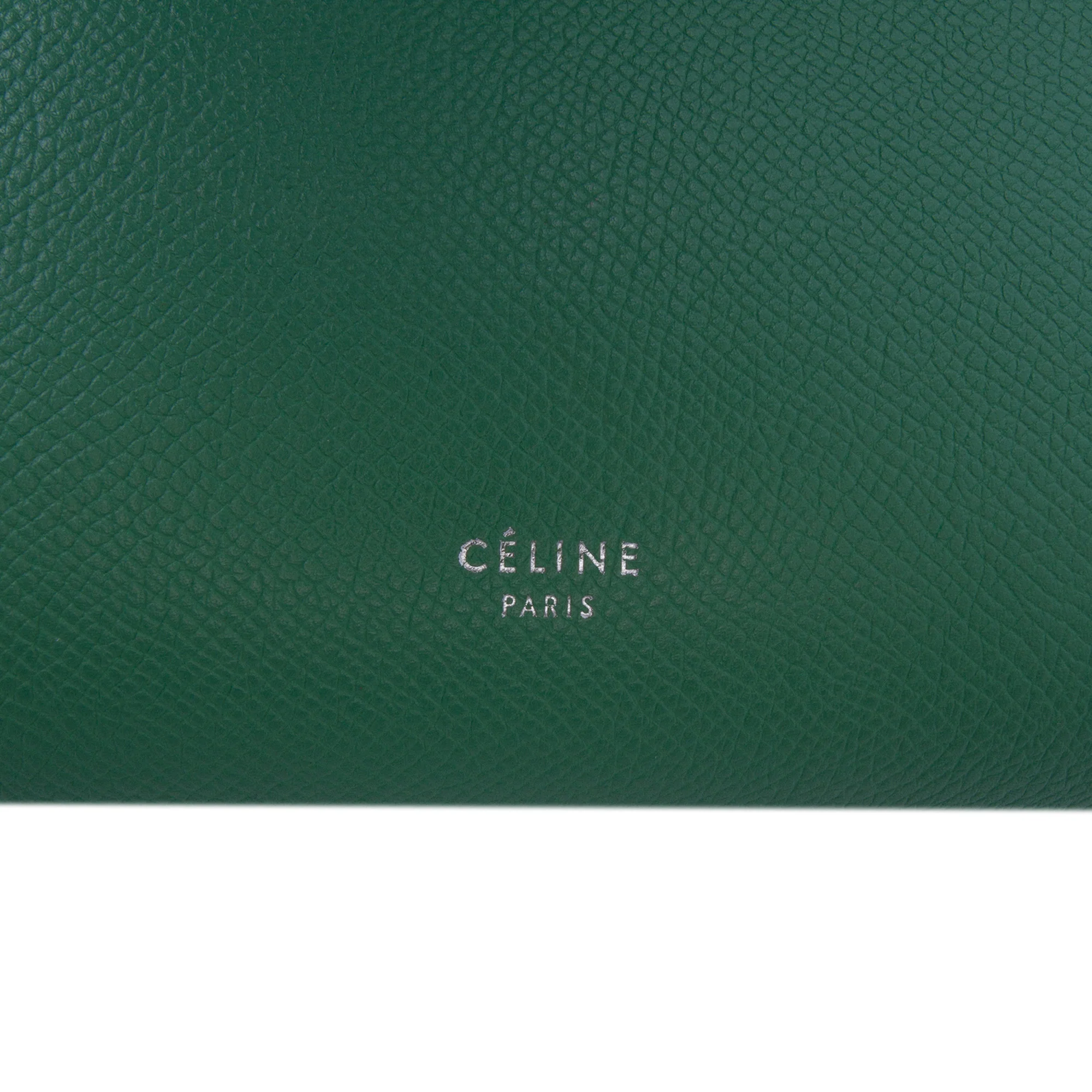Celine | Pre-Owned Mini Grained Calfskin Belt Bag | Green - Image 7
