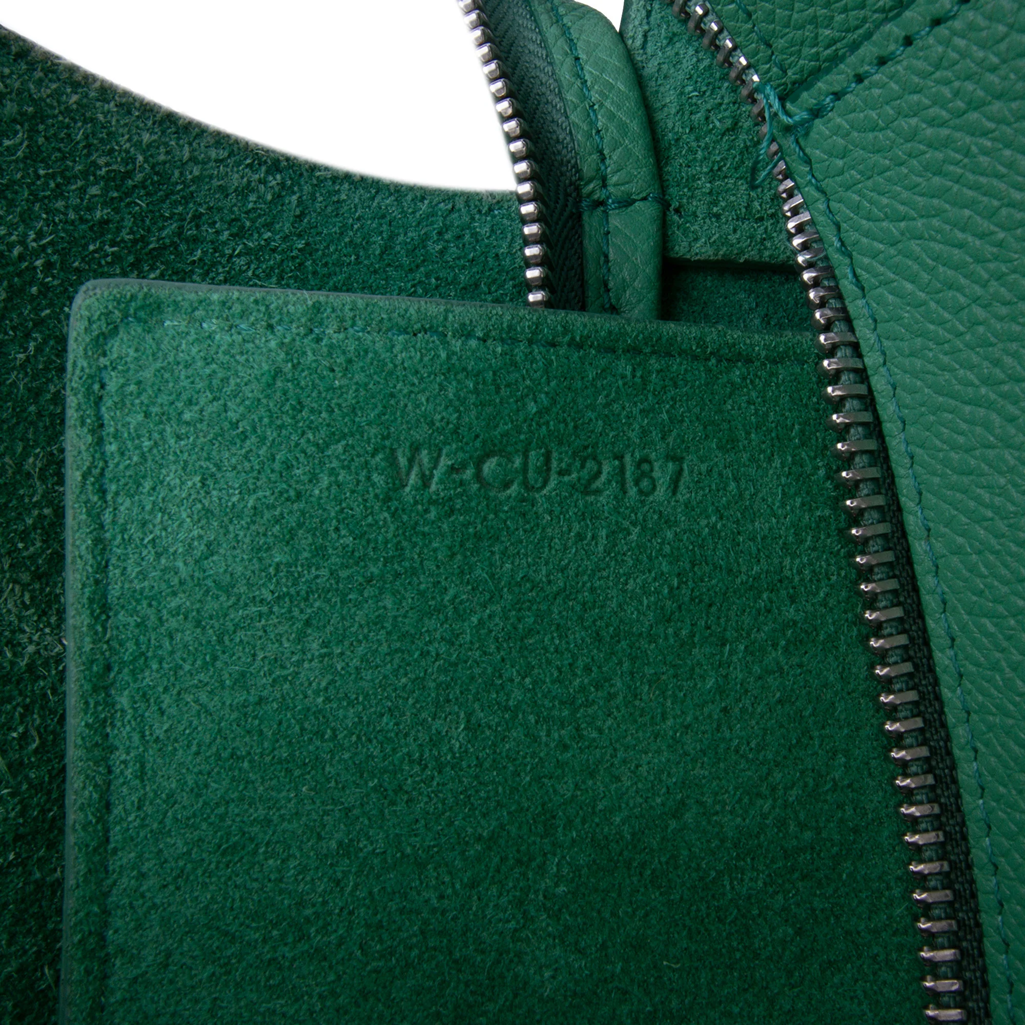 Celine | Pre-Owned Mini Grained Calfskin Belt Bag | Green - Image 8