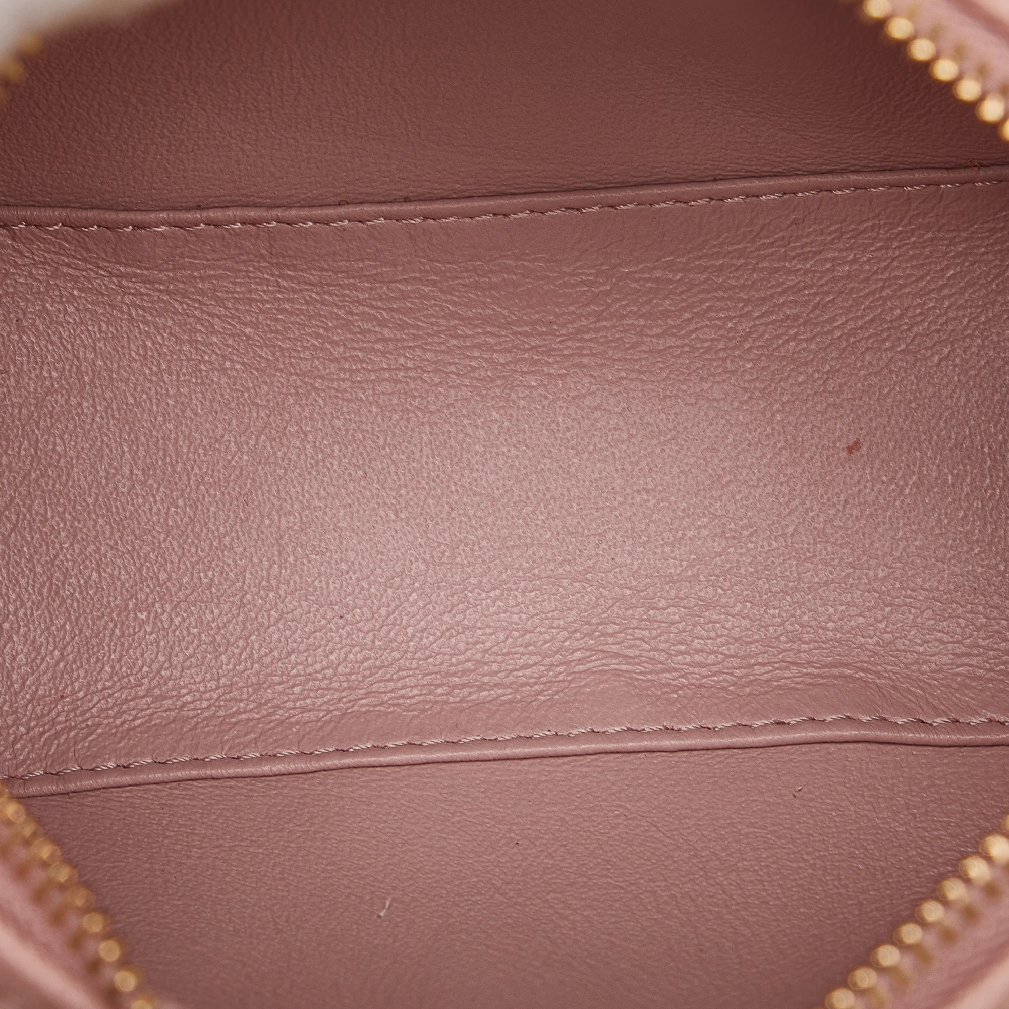 Celine | Pre-Owned Mini Grained Leather Chain Boston | Pink/Light Pink - Image 6