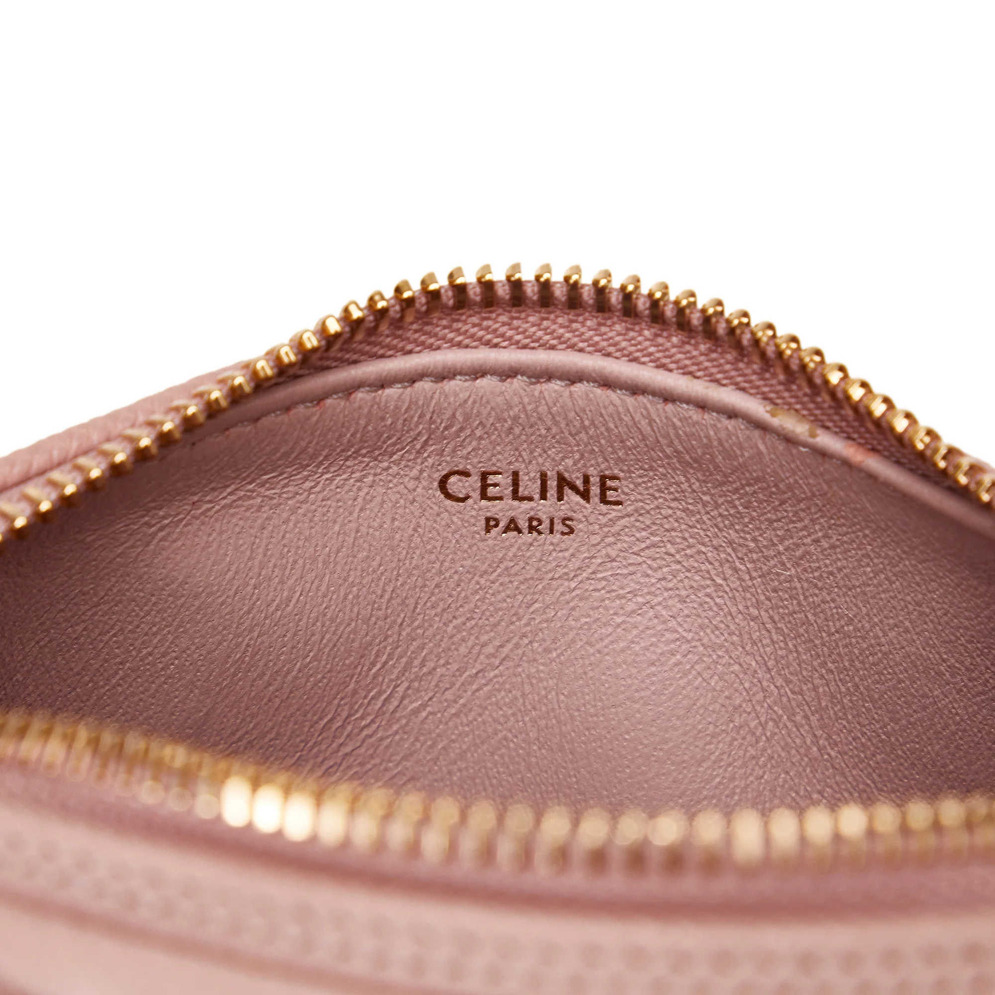 Celine | Pre-Owned Mini Grained Leather Chain Boston | Pink/Light Pink - Image 7