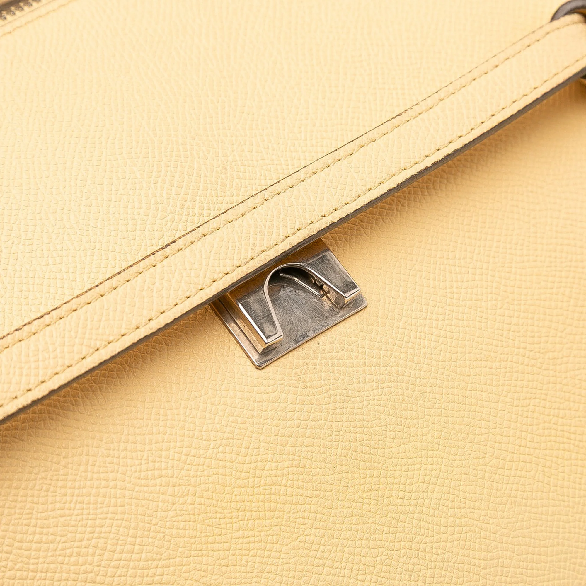 Celine | Pre-Owned Mini Leather Belt Bag Satchel | Beige - Image 10