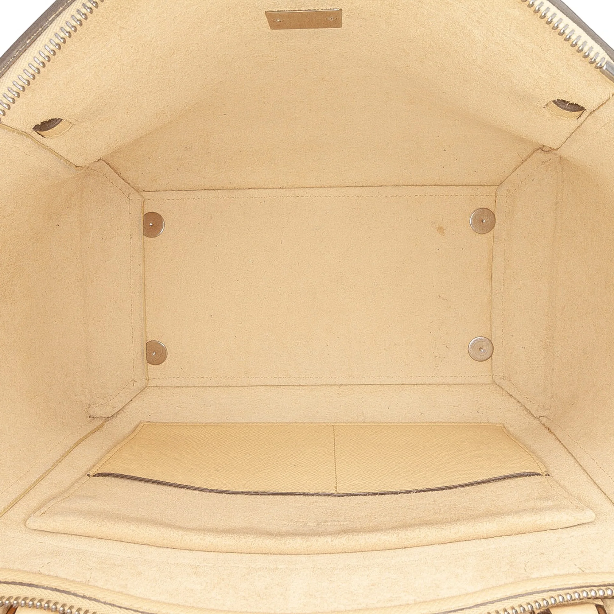 Celine | Pre-Owned Mini Leather Belt Bag Satchel | Beige - Image 8