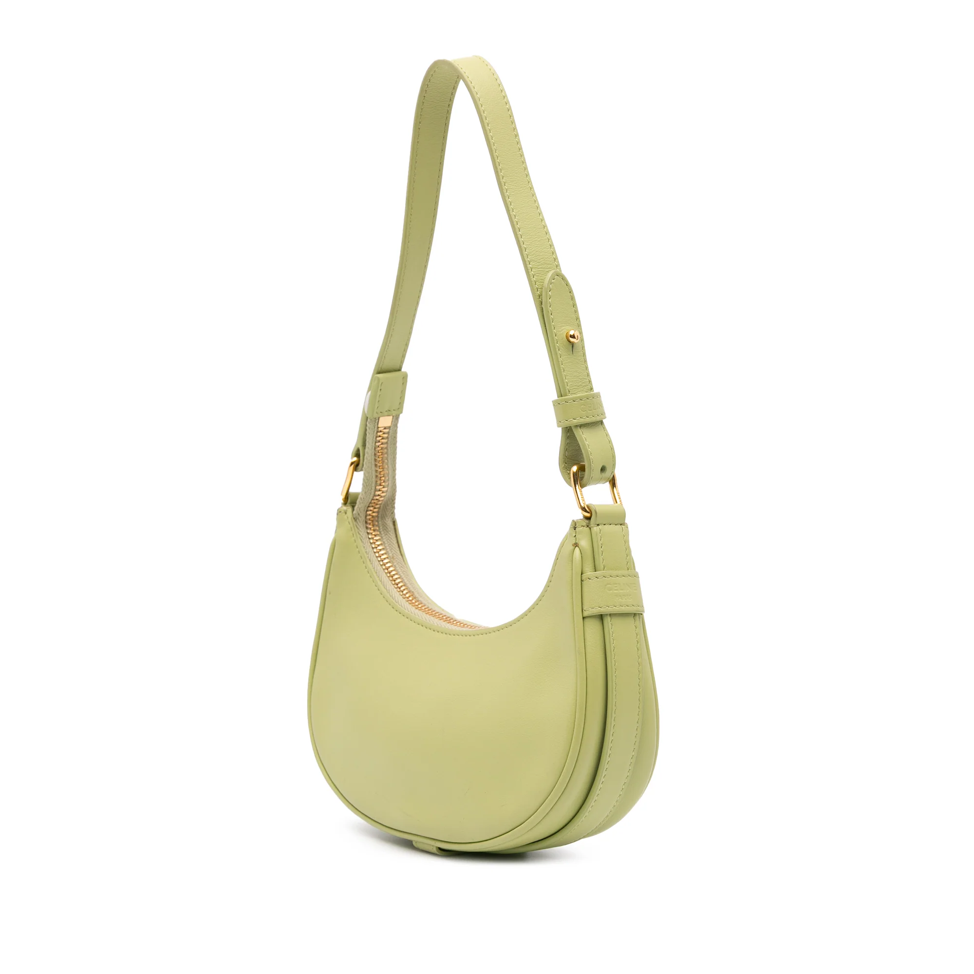 Celine | Pre-Owned Mini Smooth Calfskin Ava Shoulder Bag | Green/Olive Green - Image 3